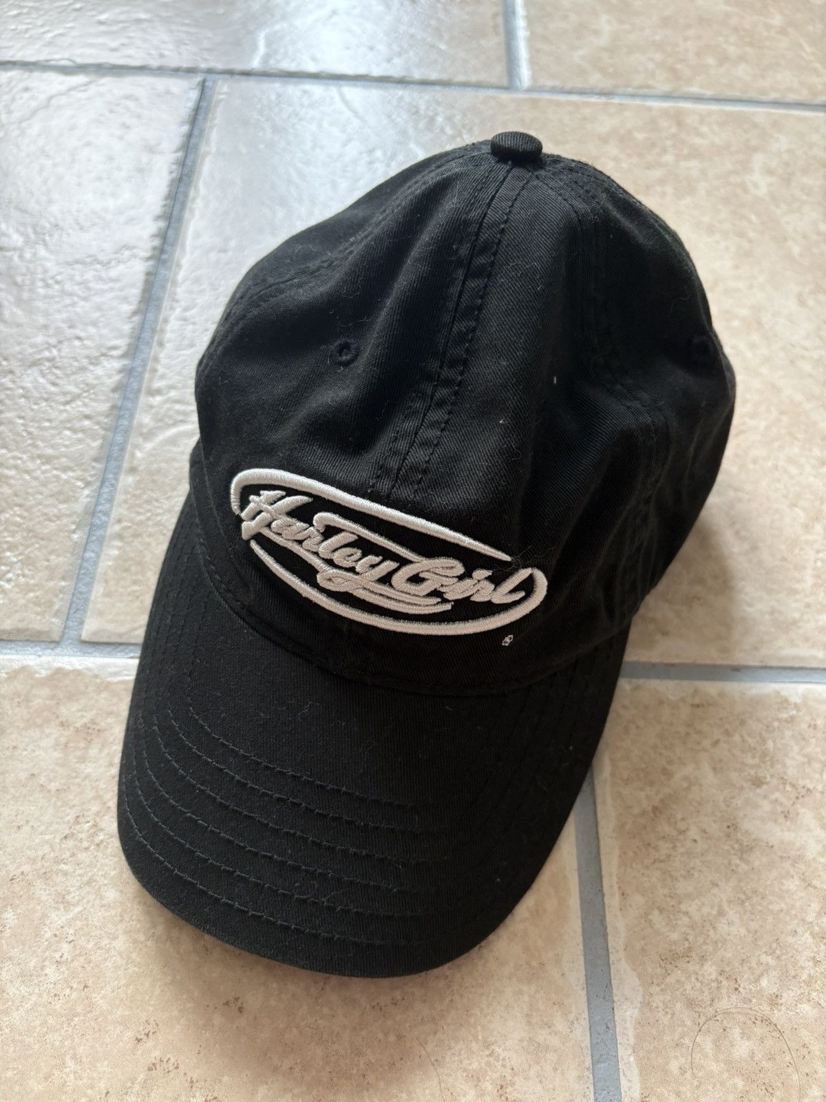 Harley Davidson × Vintage Harley Davidson Harley Girl Vintage Streetwear Baseball Cap Size ONE SIZE - 1 Thumbnail