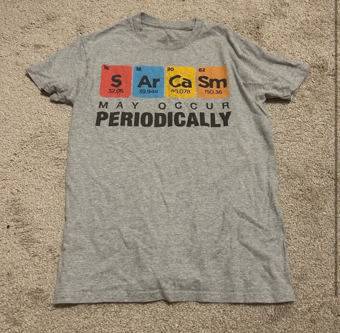 Walmart Grey “ Periodically" tee Size US S / EU 44-46 / 1 - 1 Preview