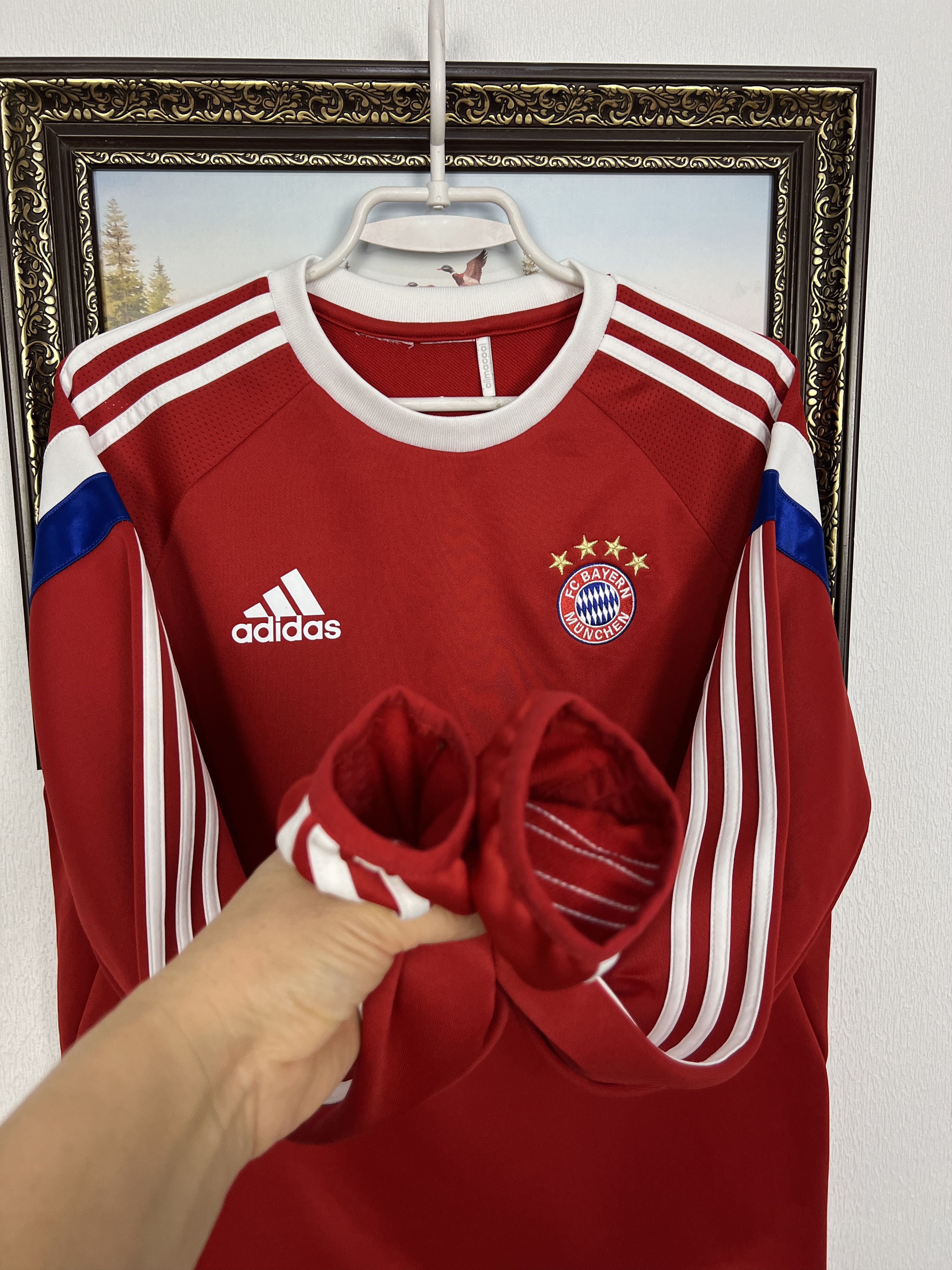 Adidas Bayern Munich Football Sweatshirt Soccer Track Top Jacket Size US S / EU 44-46 / 1 - 6 Thumbnail
