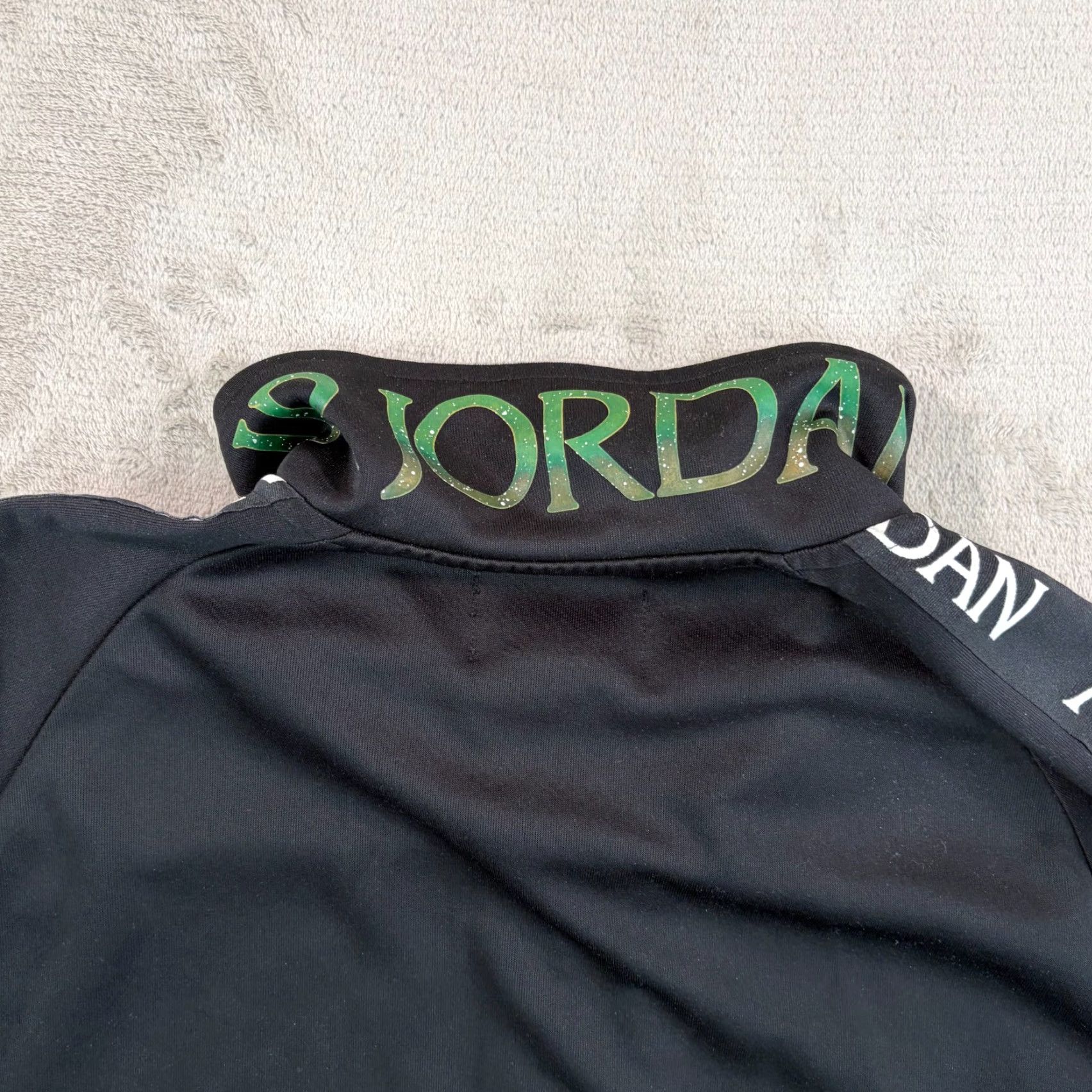 Jordan Brand Nike Jordan Jumpman Logo Classics Tricot Warm-Up Jacket & Jogger Pants Set Men Large Black Size US 33 - 6 Thumbnail