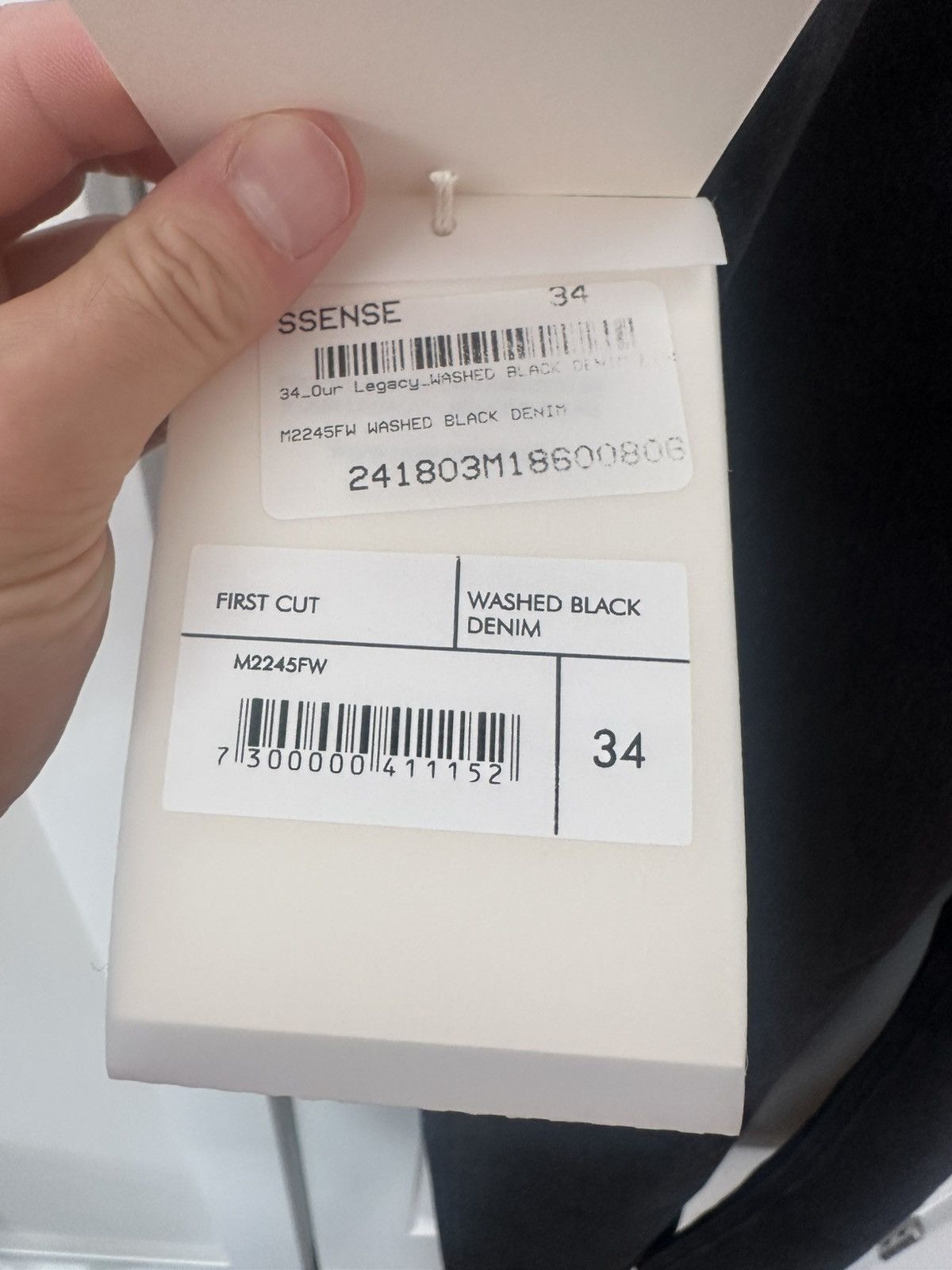 Our Legacy NWT Our Legacy Black First Cut Jeans Denim 34 Size US 34 / EU 50 - 5 Thumbnail