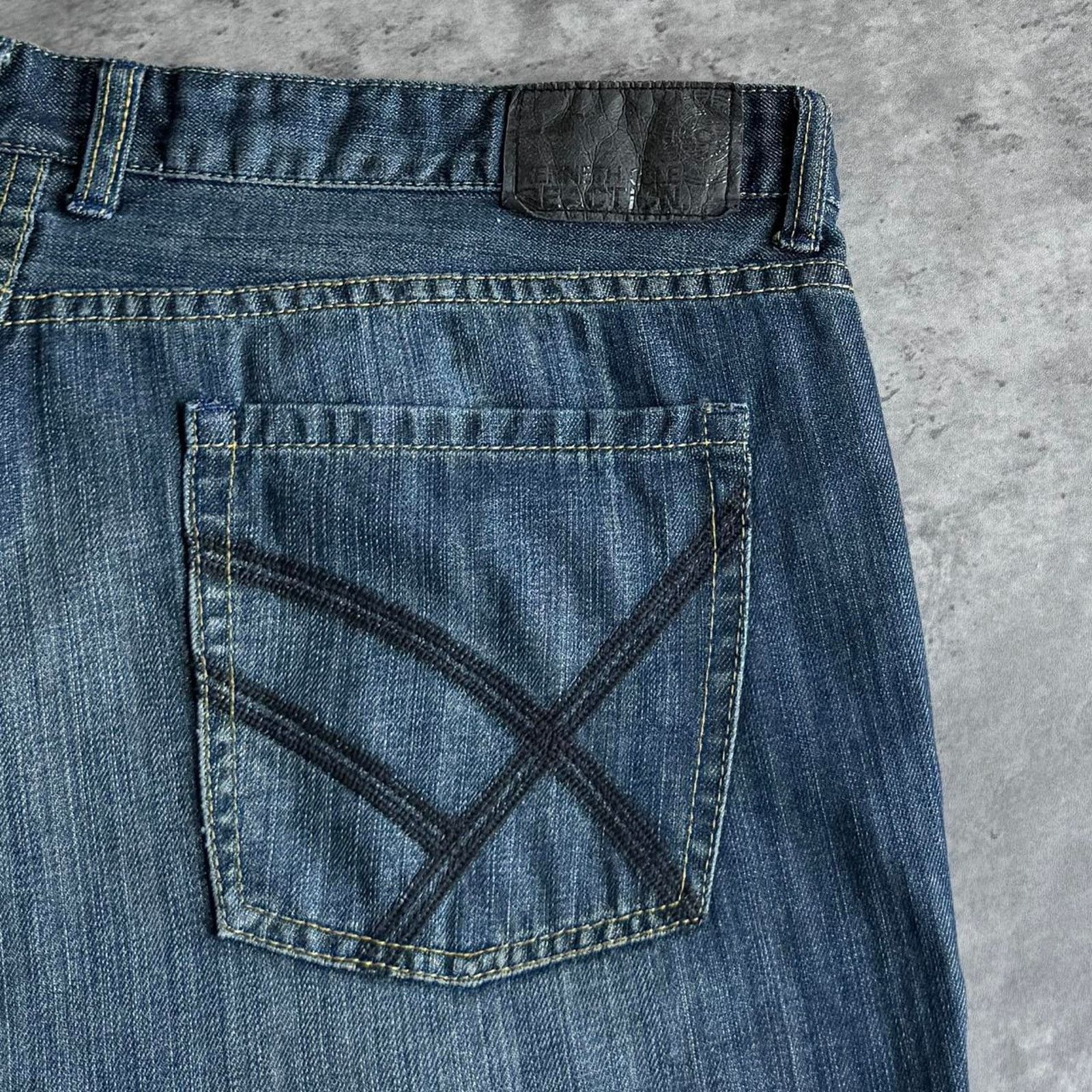 Japanese Brand × Kenneth Cole × Vintage Vintage Y2K Kenneth Cole Embroidered Grunge Opium Jeans Size US 38 / EU 54 - 3 Thumbnail