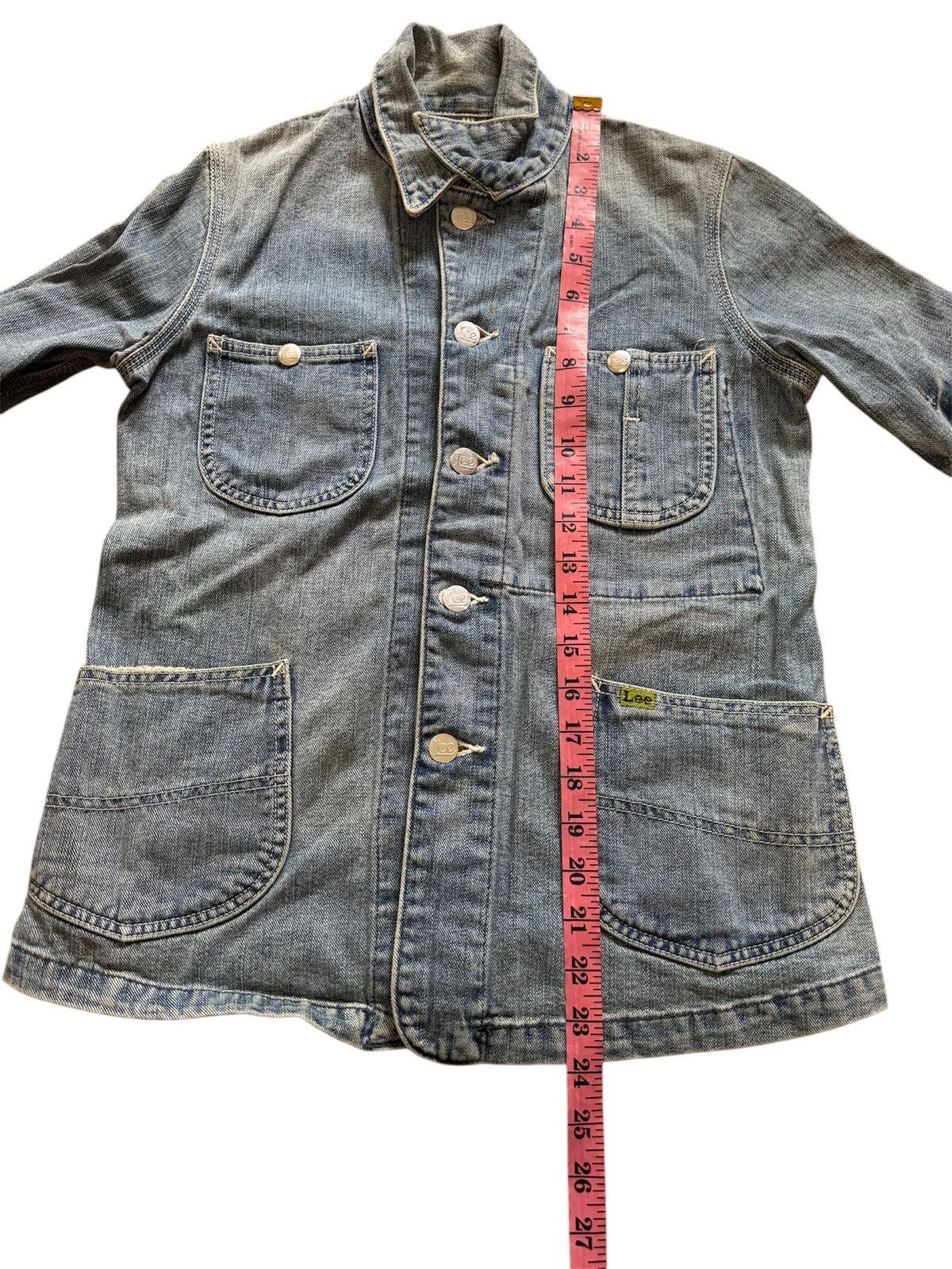 Lee VINTAGE LEE WASHED BLUE DISTRESSED DENIM JACKET Size S / US 4 / IT 40 - 16 Thumbnail