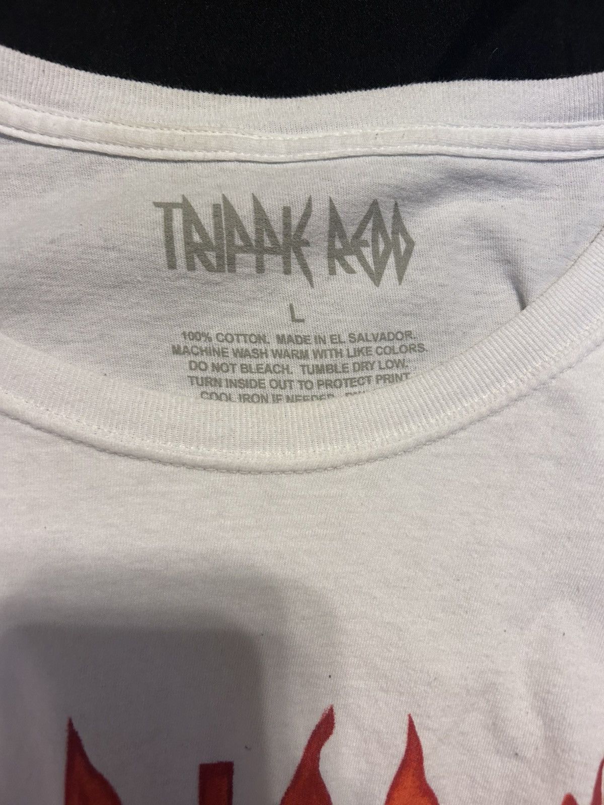 Trippie Redd Trippie Redd Long Sleeve White T-Shirt Size US L / EU 52-54 / 3 - 3 Thumbnail