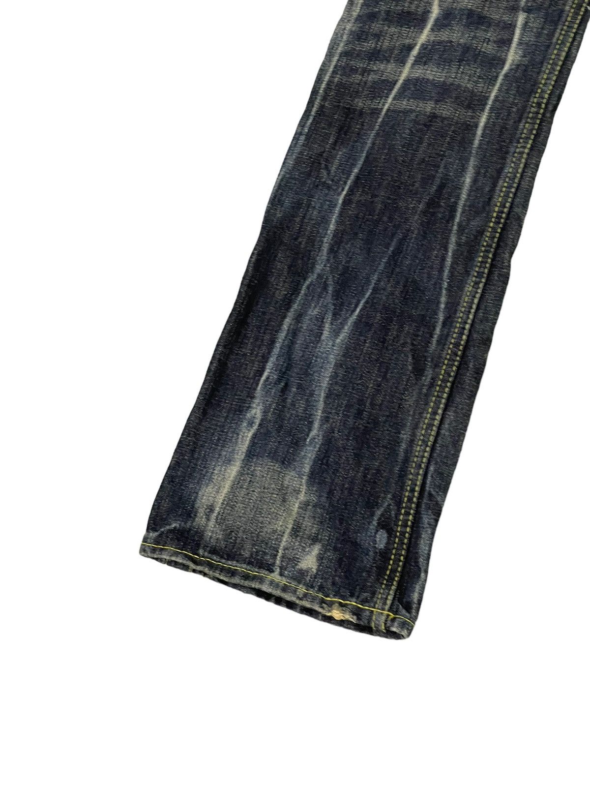 Japanese Brand Flare Jeans Three Stones Distress Low Rise Boot Cut 7🟦0 Size US 30 / EU 46 - 15 Thumbnail