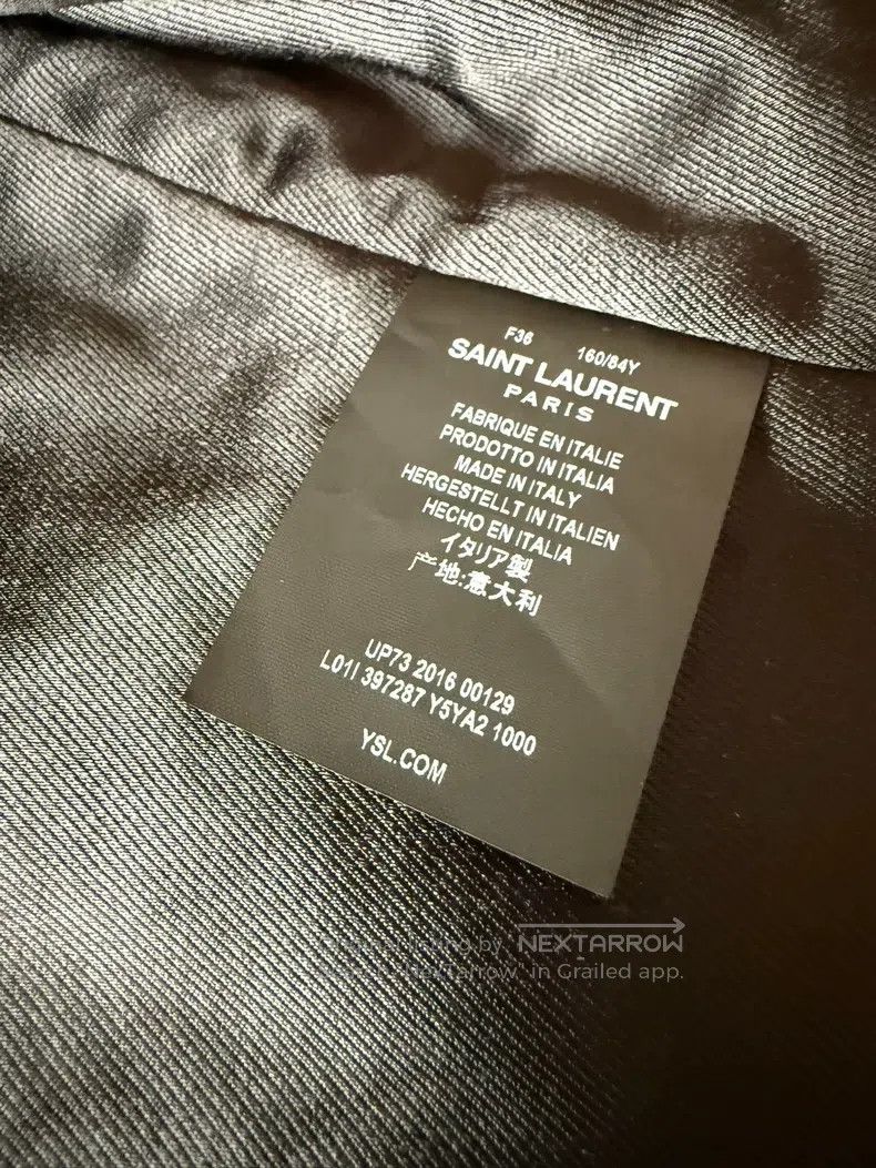 Saint Laurent Paris Saint Laurent Paris Motorcycle leather jacket Size XS / US 0-2 / IT 36-38 - 7 Thumbnail