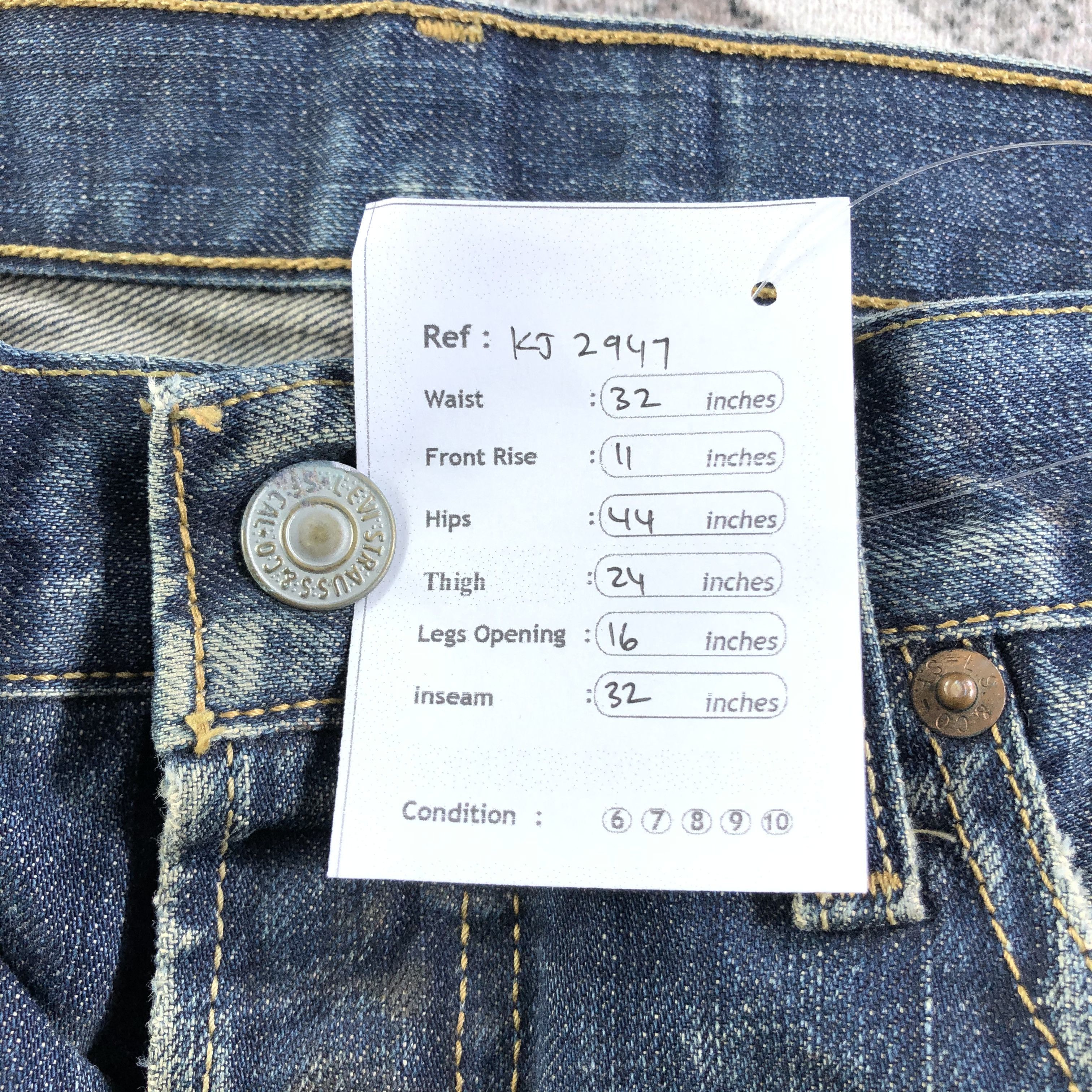 Levi's Vintage Levis 501 Jeans Distressed Denim KJ2947 Size US 32 / EU 48 - 12 Thumbnail