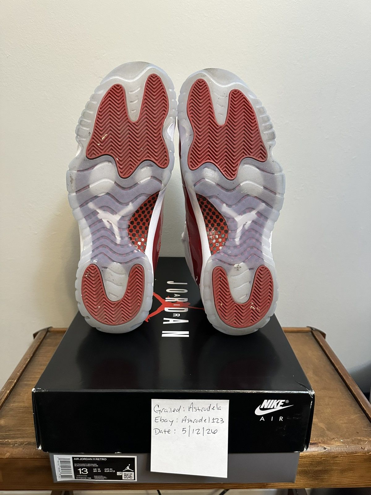 Jordan Brand Nike Air Jordan 11 Retro Cherry 2022 size 13 Size US 13 / EU 46 - 6 Thumbnail