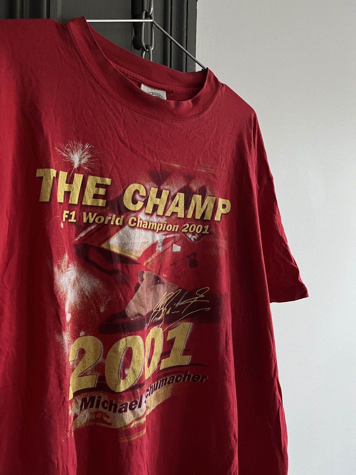Other Vintage Michael Schumacher XL T-Shirt Boxy Racing Tee Size US XL / EU 56 / 4 - 7 Thumbnail