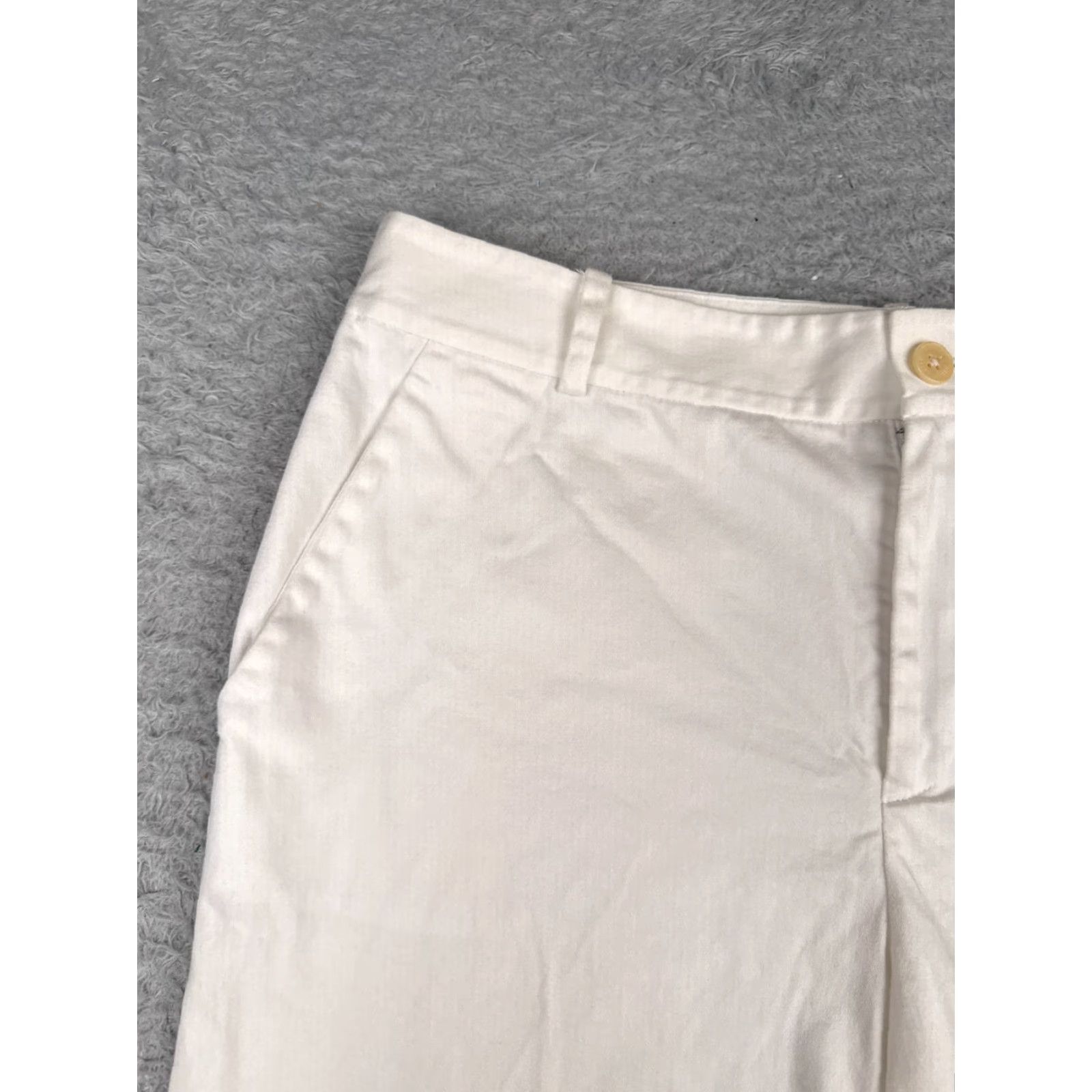Ralph Lauren Lauren Ralph Lauren Shorts Women 12 White Chino Twill Cotton Hike 32x10 Size 34" / US 12 / IT 48 - 4 Thumbnail
