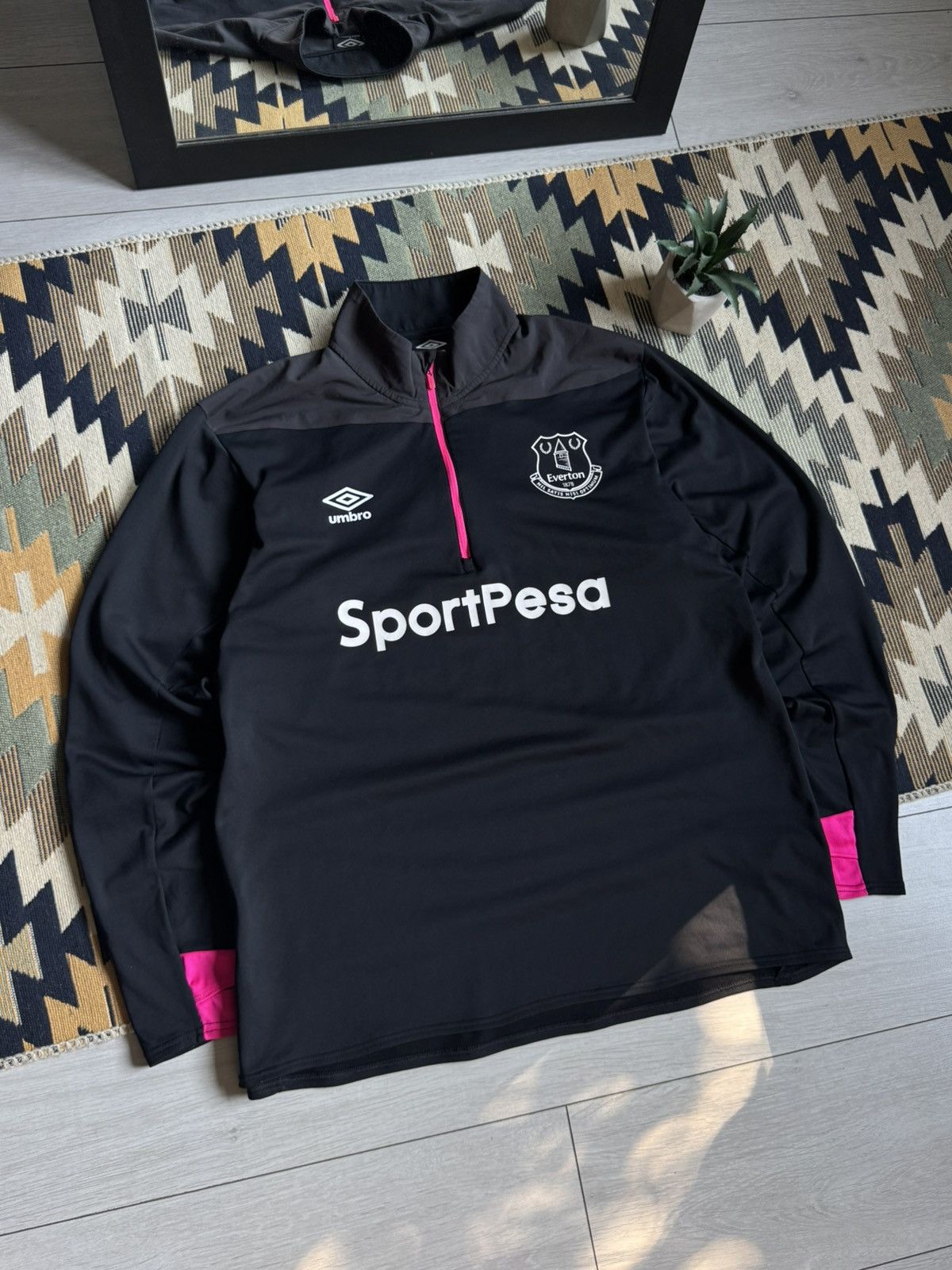 Umbro Umbro Everton 1/3 Zip Training Soccer Longsleve Size US XL / EU 56 / 4 - 2 Thumbnail