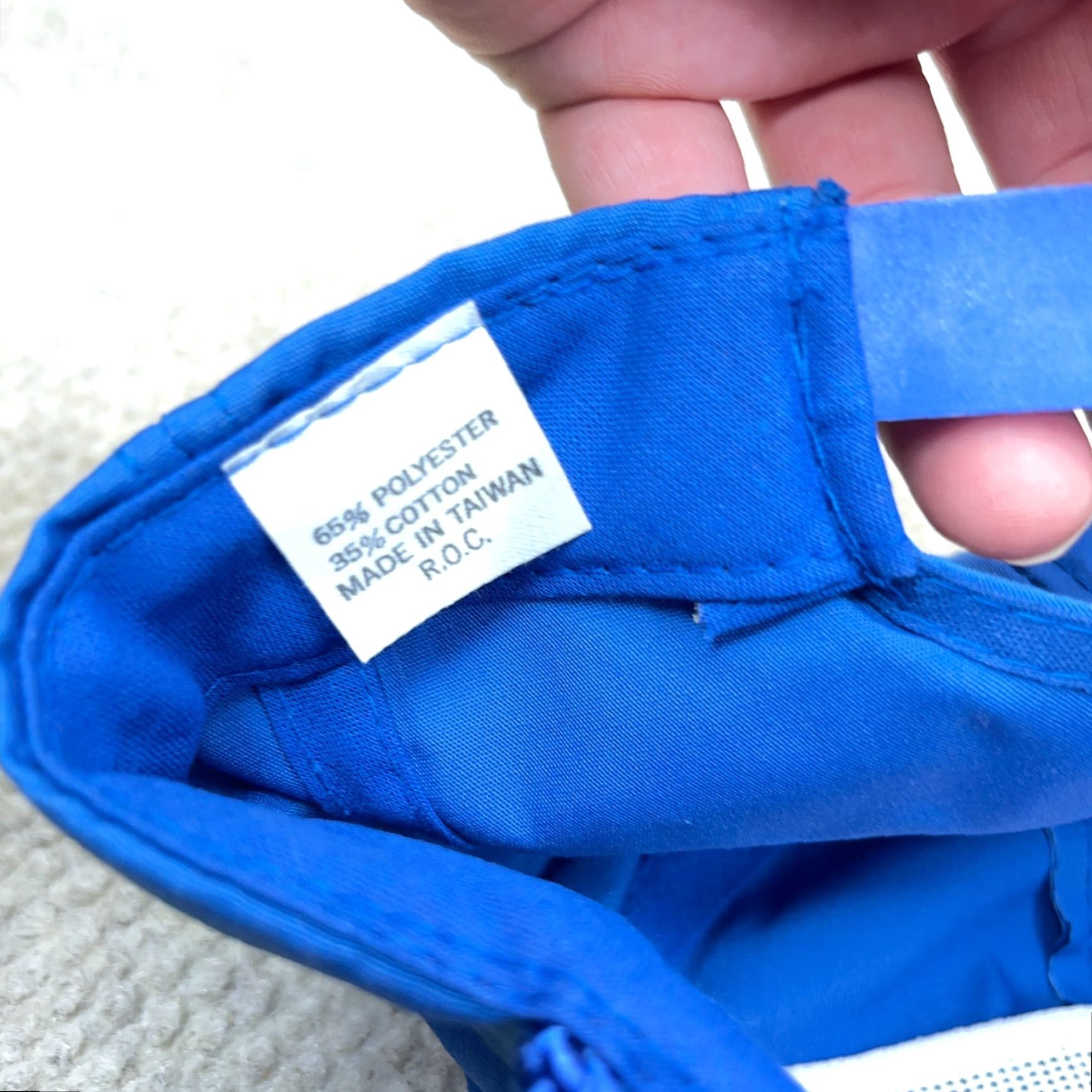 Vintage VINTAGE R.O.C. Fishing Hat Trucker Cap Blue One Size 90s Mens Size ONE SIZE - 6 Thumbnail