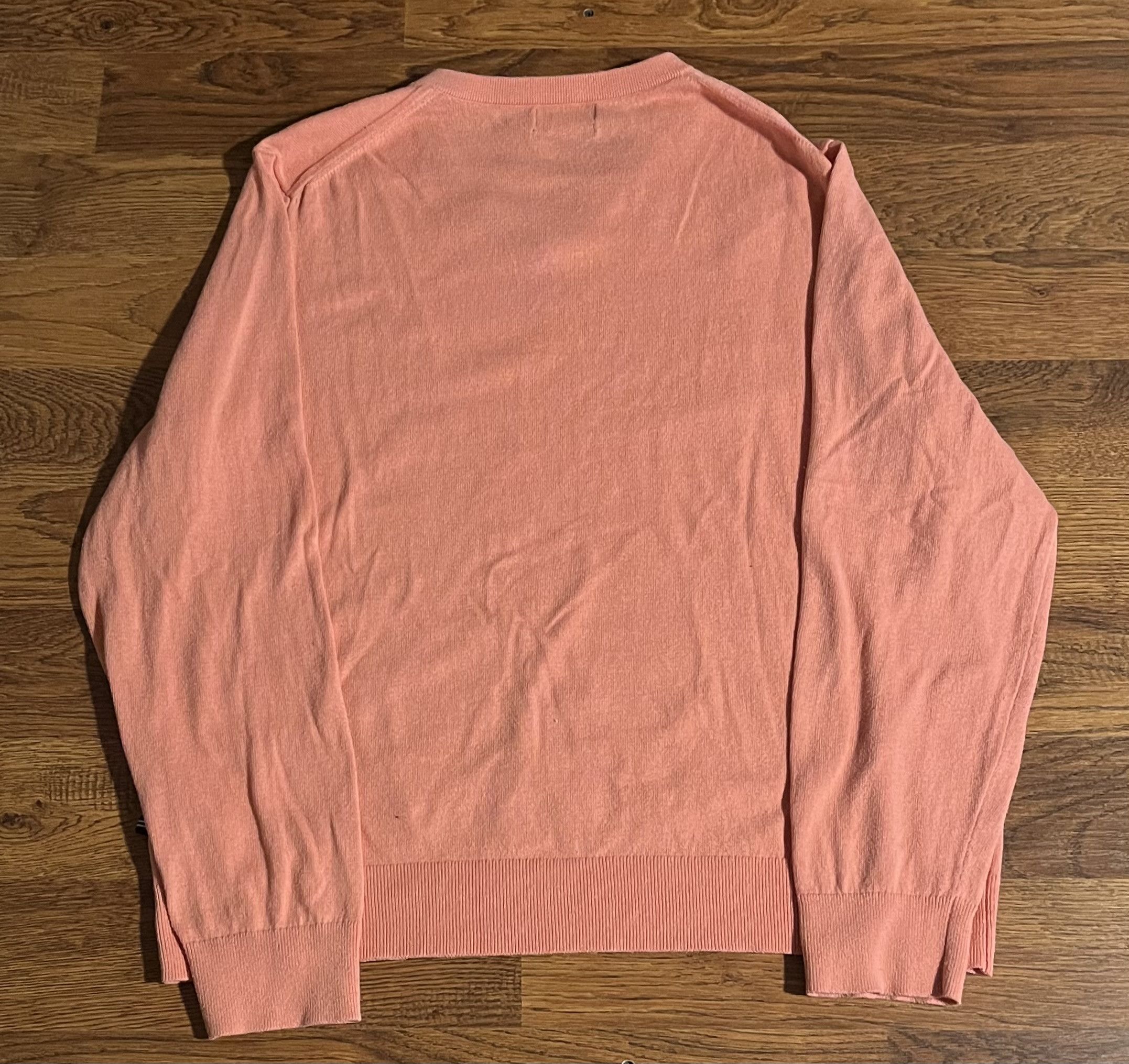 Nautica Nautica Navtech V-Neck Sweater Salmon Pink Embroidered Logo Size US L / EU 52-54 / 3 - 2 Thumbnail
