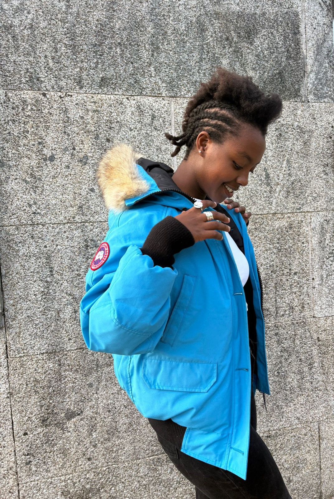 Canada Goose Canada Goose Chilliwack Bomber Blue Arctic Program Fur Hood Size US S / EU 44-46 / 1 - 1 Thumbnail