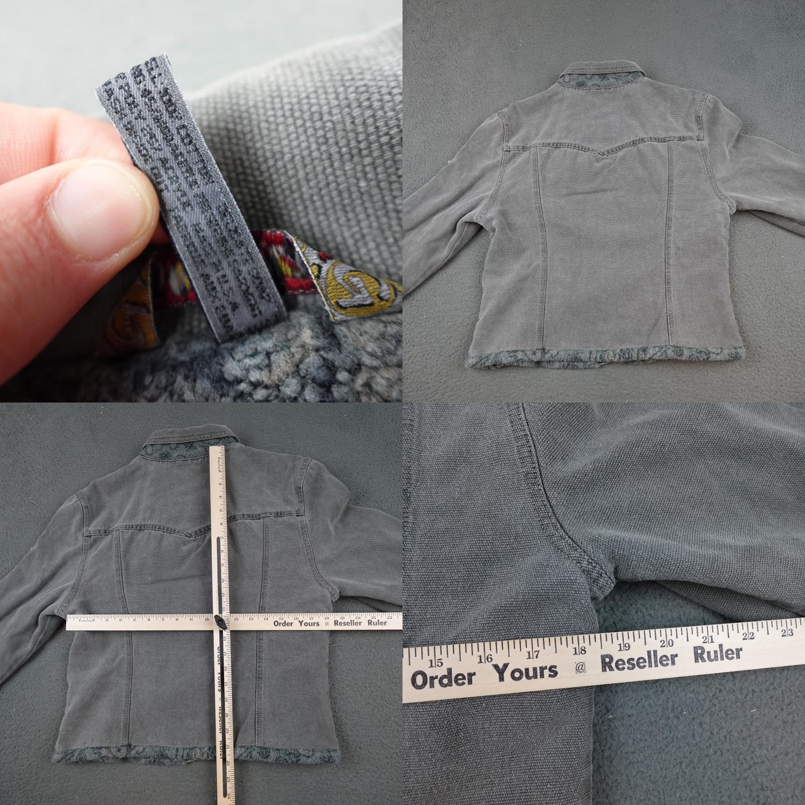 Gramicci Gramicci Jacket Womens Medium Gray Corduroy Sherpa Lined Button Western Cozy Size M / US 6-8 / IT 42-44 - 8 Thumbnail