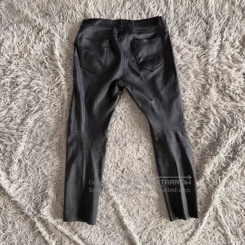 Saint Laurent Paris Saint Laurent Paris Black Basic Sheepskin Leather Pants Size US 32 / EU 48 - 3 Thumbnail