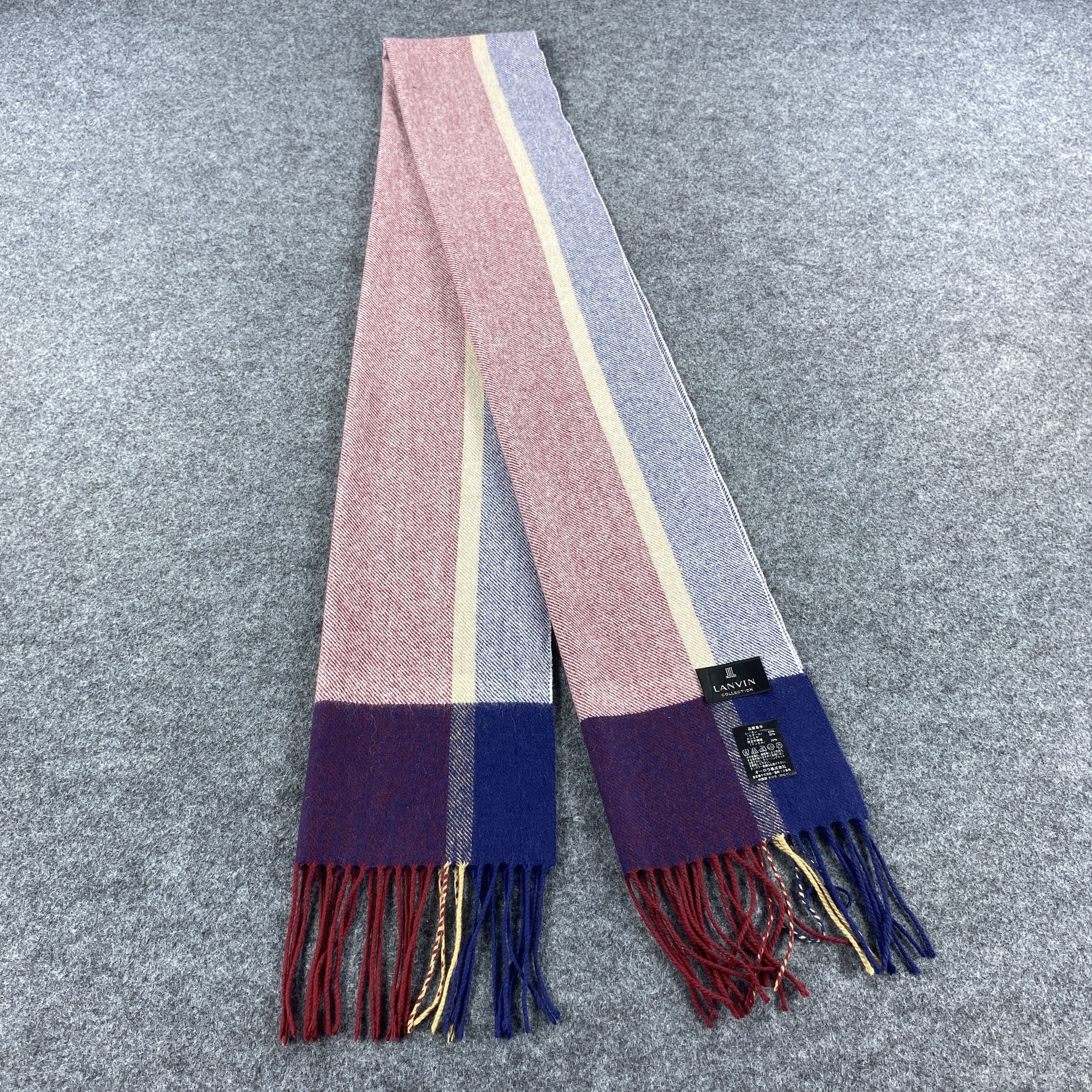 Lanvin × Vintage GF10601 Lanvin Scarf Neck Wear Muffler Nova Check Size ONE SIZE - 1 Thumbnail