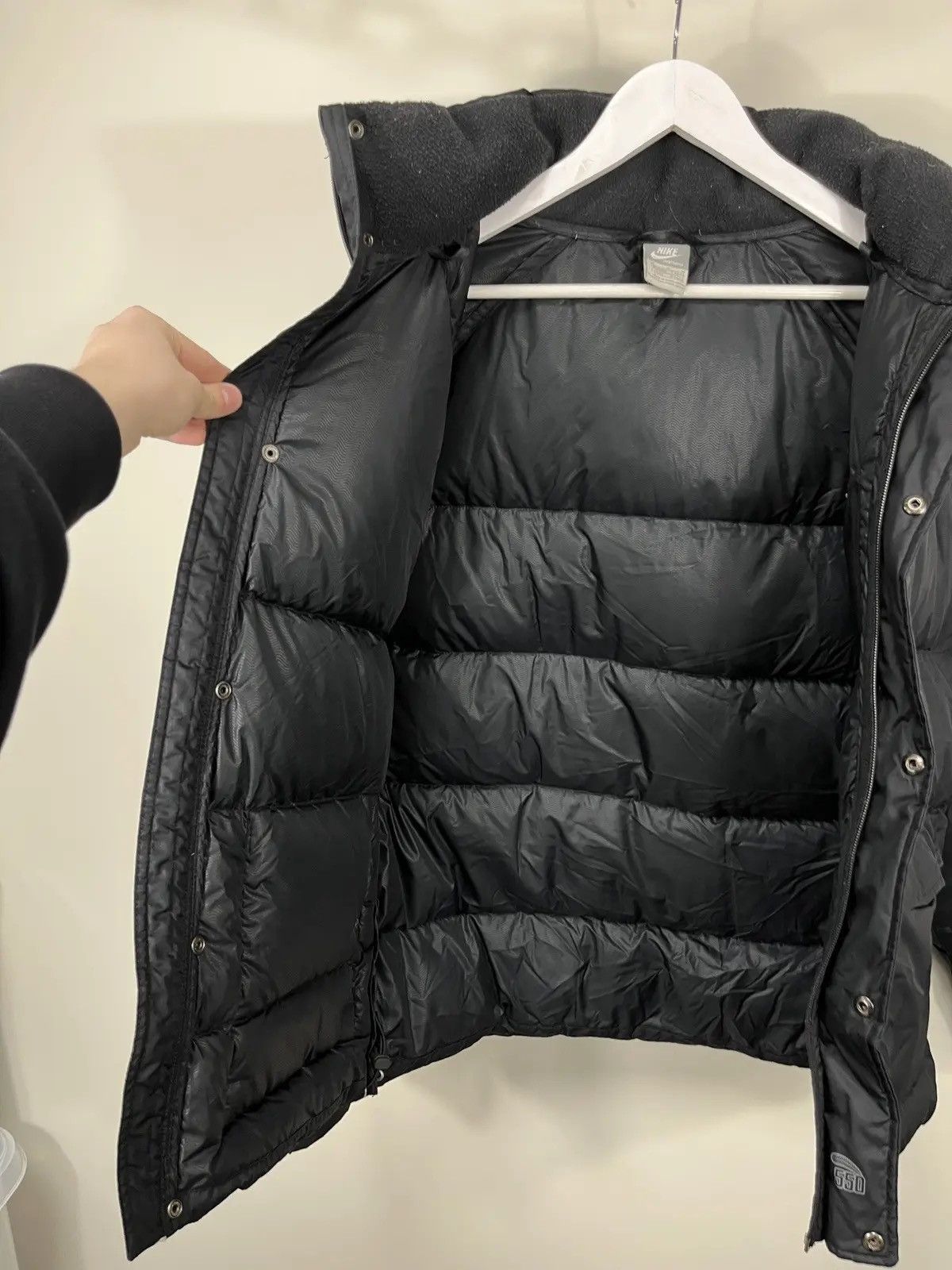 Nike Vintage Nike Y2K Drill 550 Hooded Down Puffer Jacket Size US M / EU 48-50 / 2 - 12 Thumbnail