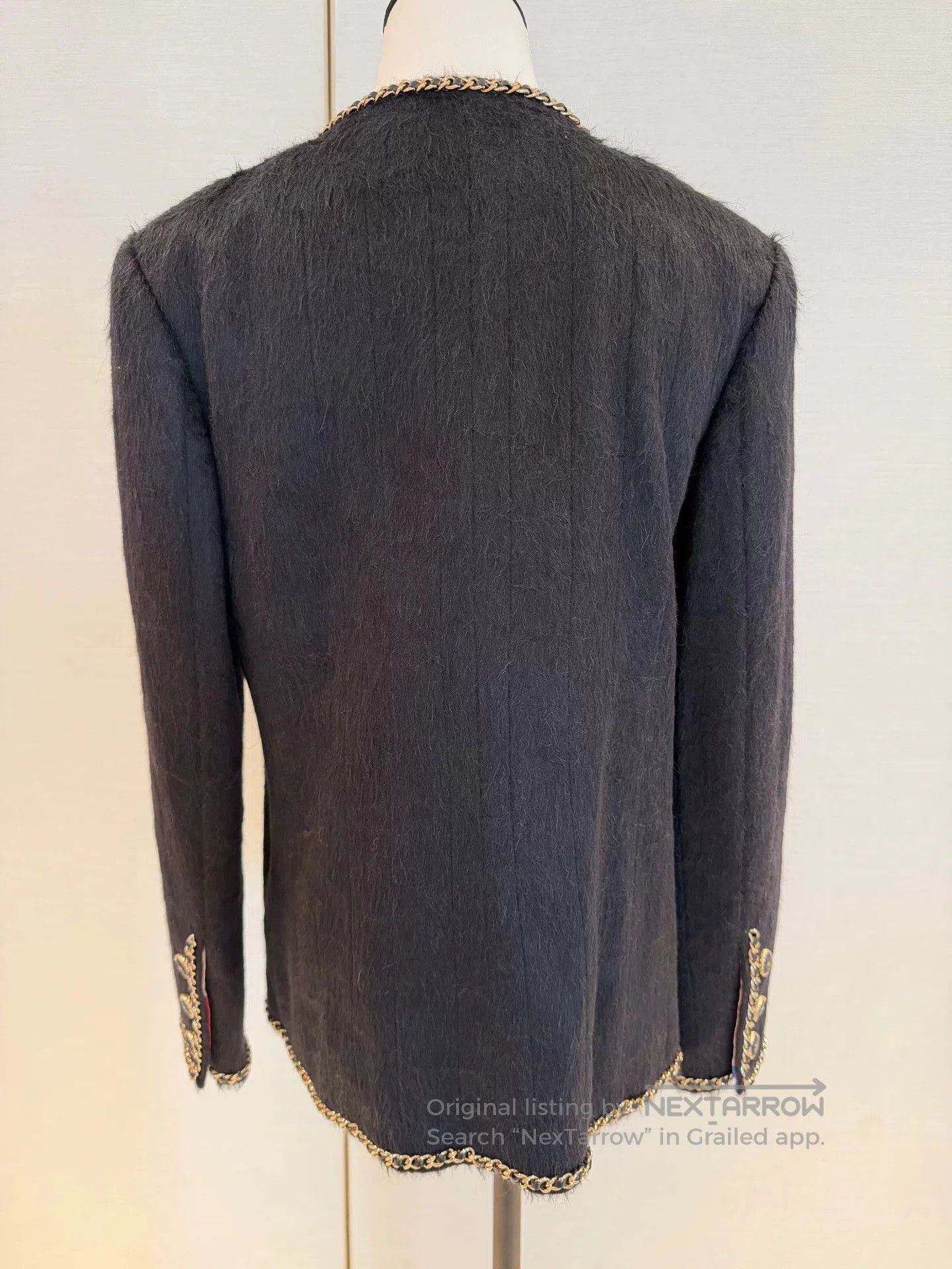 Chanel Chanel Horsehair Black Gold Chain Jacket. Size US S / EU 44-46 / 1 - 2 Thumbnail