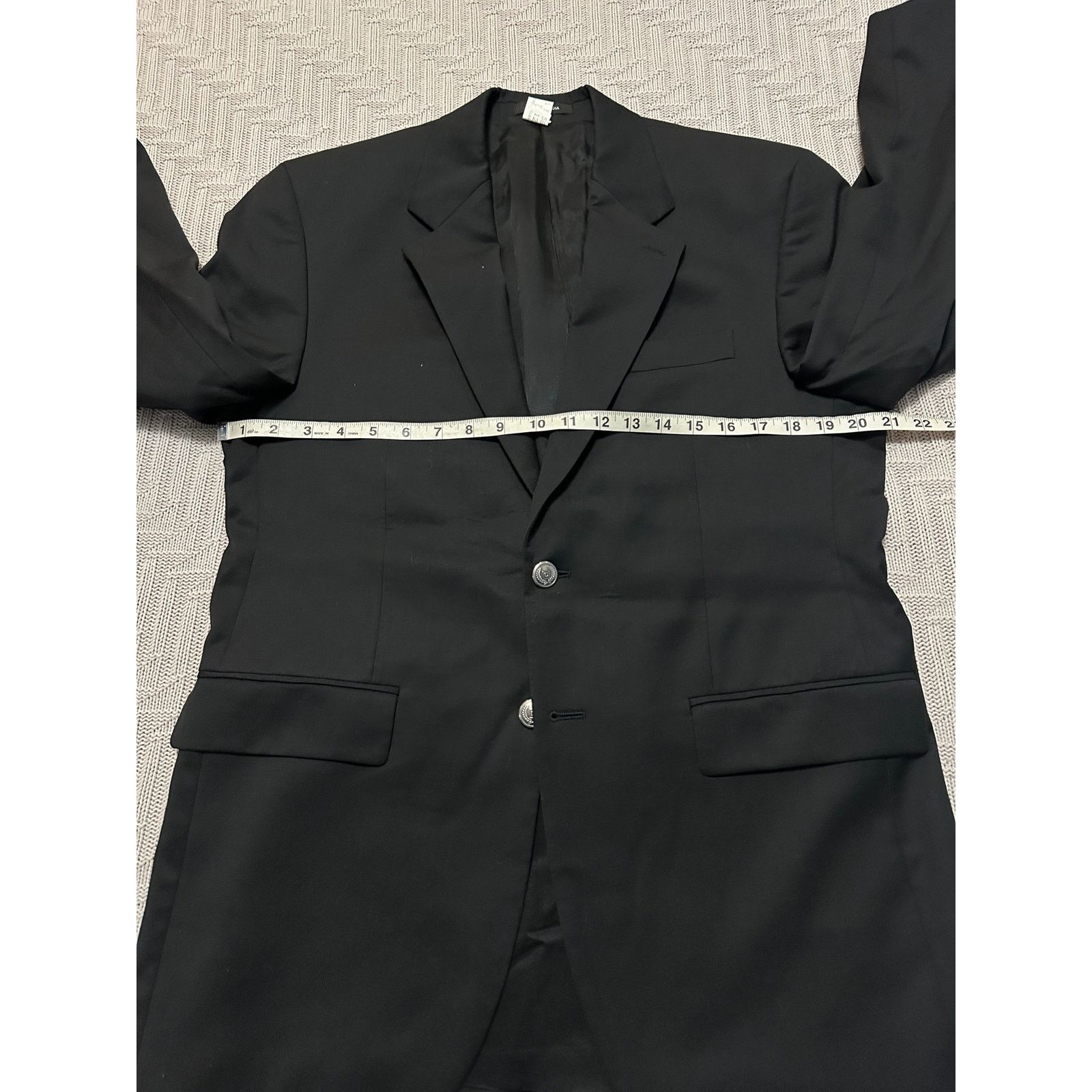 Chaps Chaps black wool two button blazer size 38R Size 38R - 5 Thumbnail