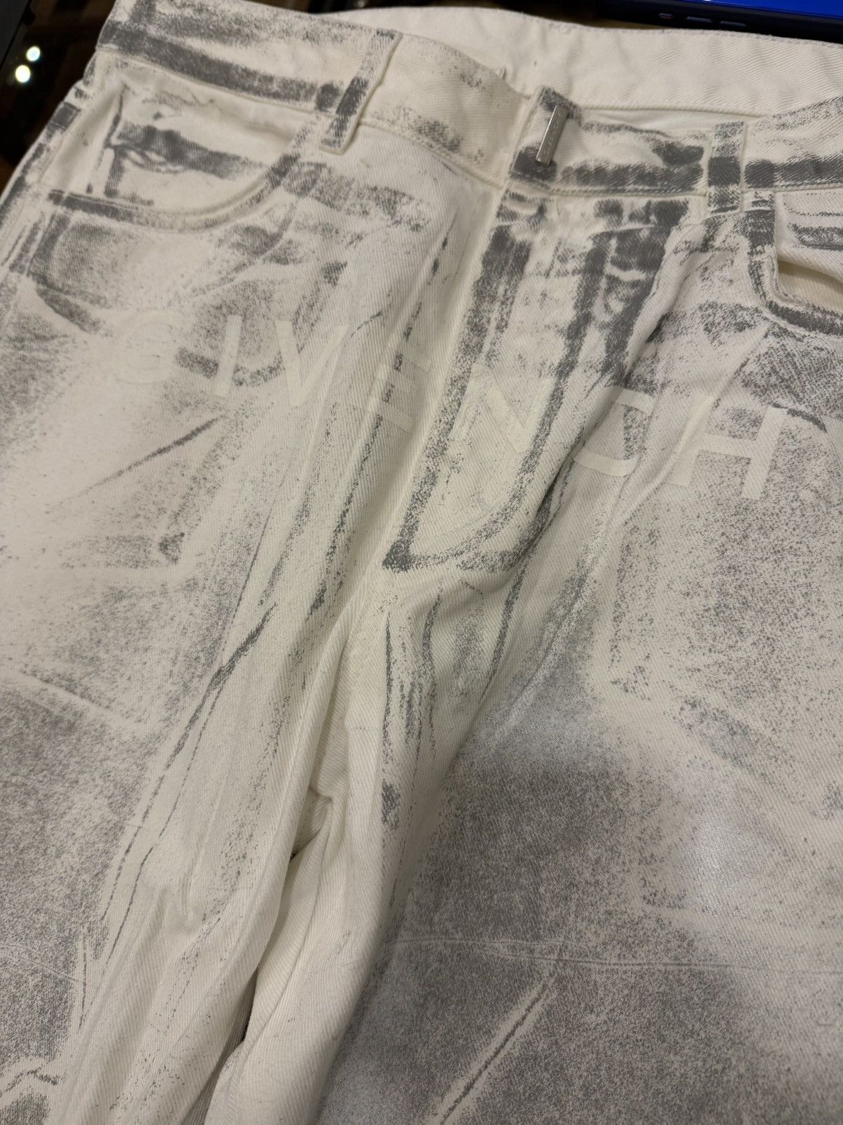 Givenchy Givenchy Graffiti Denim Jeans Size US 34 / EU 50 - 3 Thumbnail
