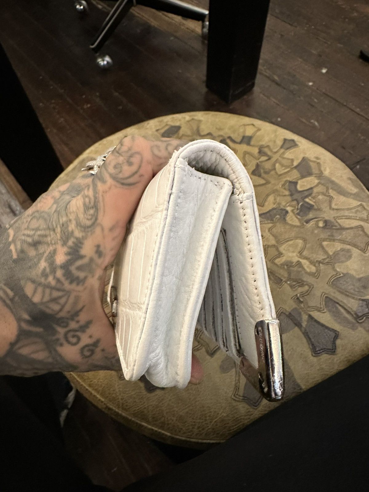 Chrome Hearts Chrome Hearts white alligator CROC wallet travel keep all Size ONE SIZE - 10 Thumbnail