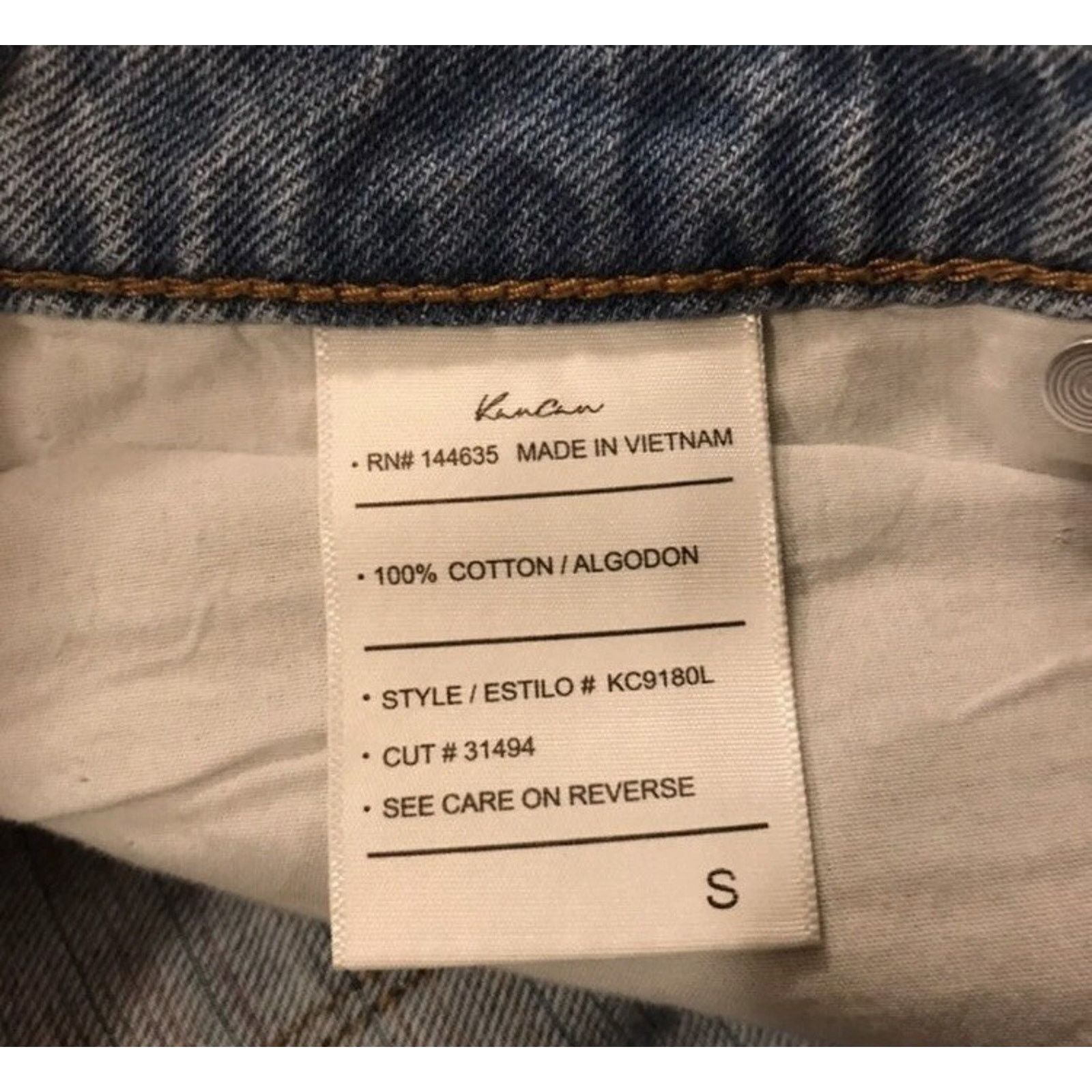 Kancan USA KanCan Ultra High Rise Denim Jean Cutoff Shorts NWT Size 26" / US 2 / IT 38 - 6 Thumbnail