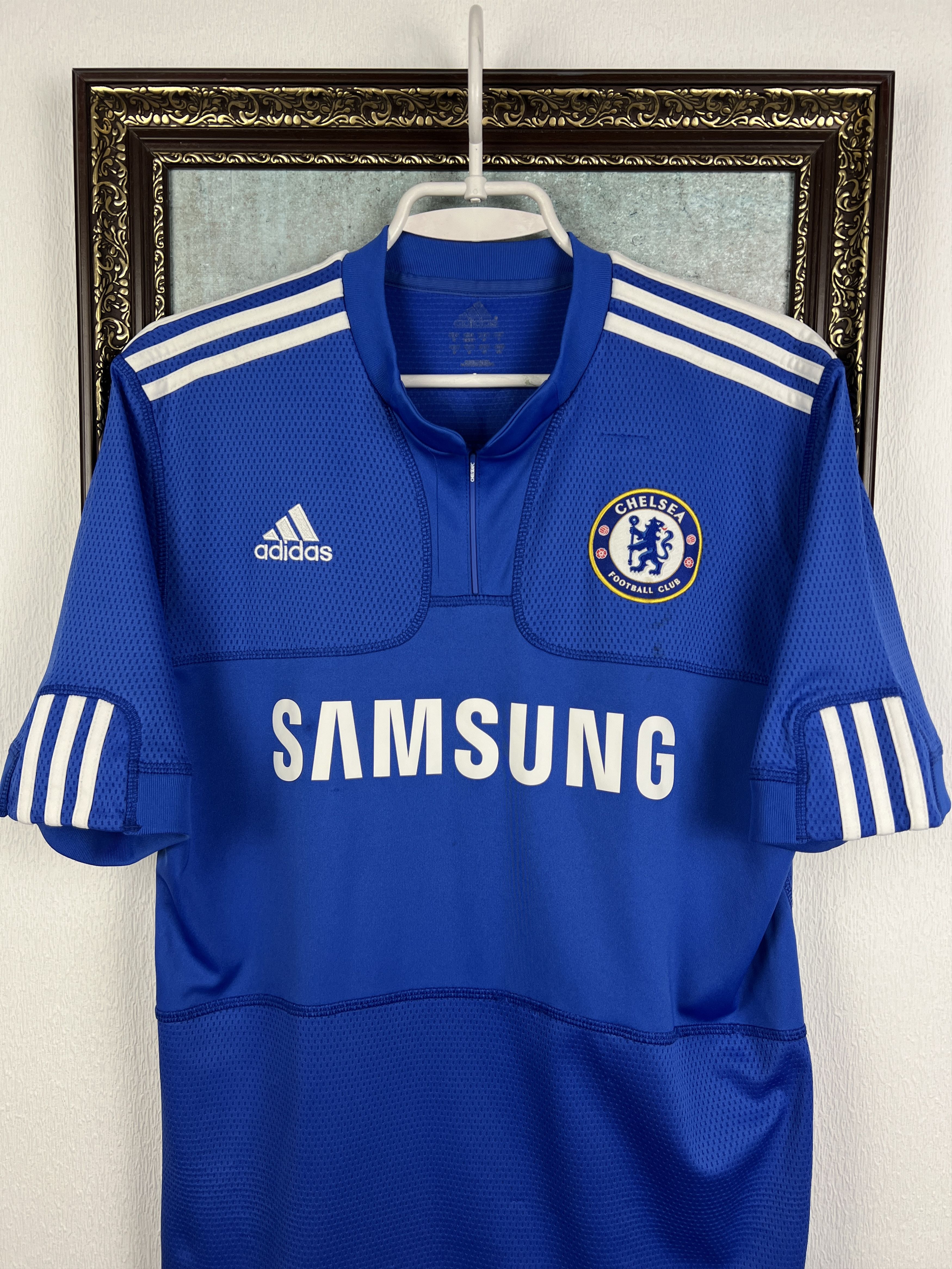 Adidas Chelsea Home football shirt 2009 Soccer #11 Drogba Jersey Size US S / EU 44-46 / 1 - 3 Thumbnail