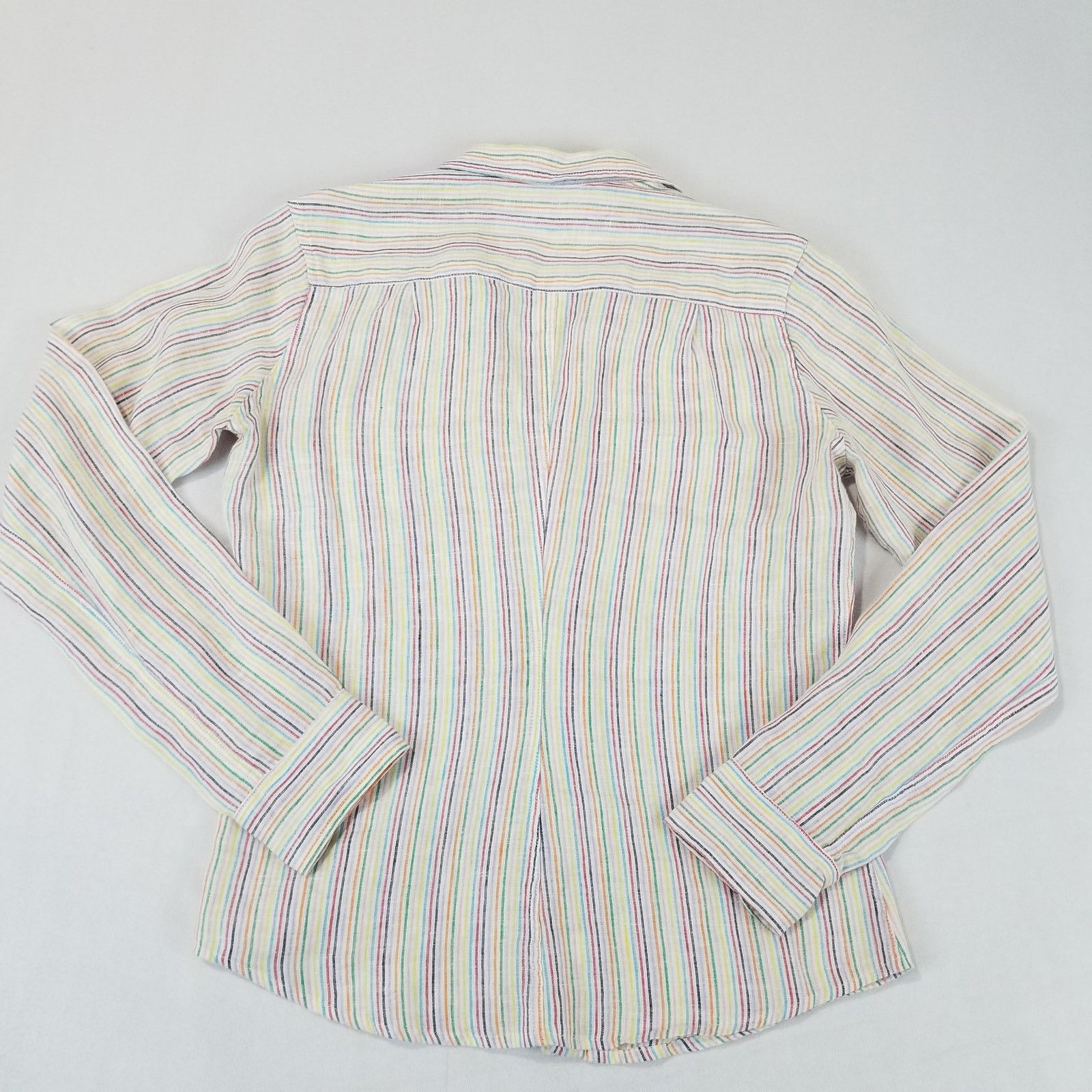 Frank & Eileen Frank & Eileen Linen Shirt XS Barry Multi Color Stripe Size XS / US 0-2 / IT 36-38 - 2 Thumbnail