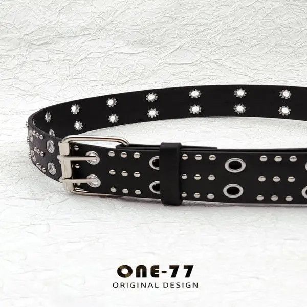 Other Black Studded Belt Size ONE SIZE - 3 Thumbnail