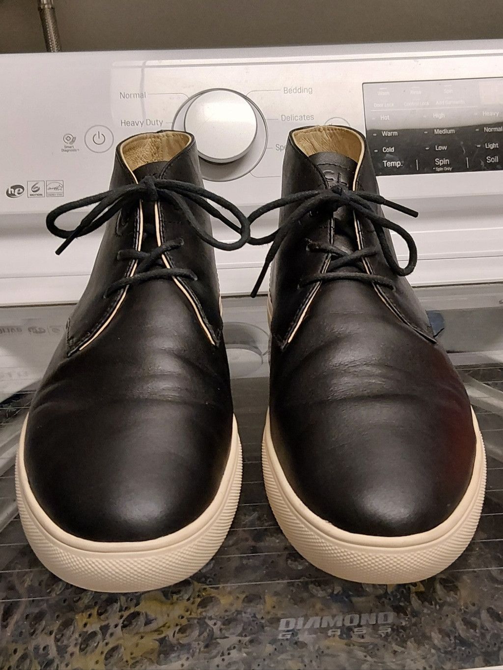 CLAE Clae Black Leather Chukka Boots with Cream Sole Size US 10.5 / EU 43-44 - 1 Thumbnail