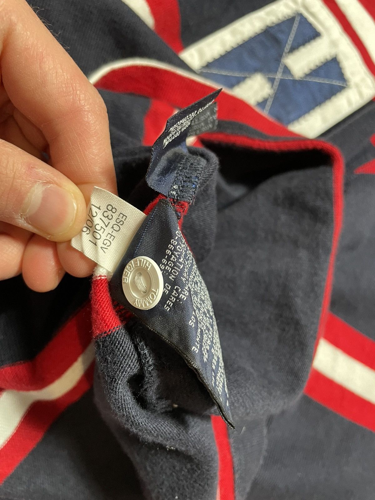 Tommy Hilfiger × Vintage Vintage Tommy Hilfiger Y2K Striped Rugby Sweatshirt Size US L / EU 52-54 / 3 - 9 Thumbnail