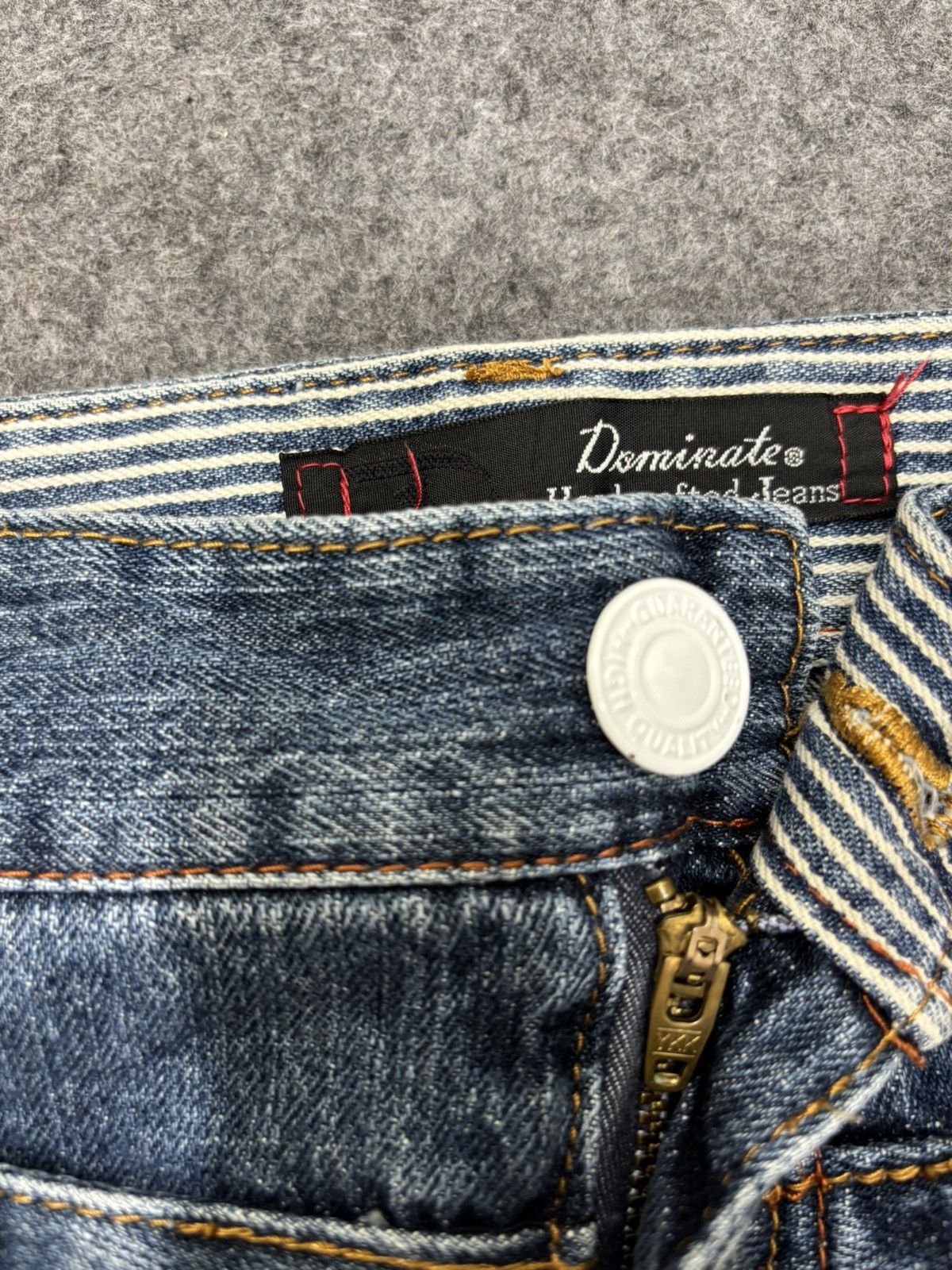 Japanese Brand 💥Double Waist💥Insane Dominate Twisted Leg Denim F653 Size US 32 / EU 48 - 12 Thumbnail