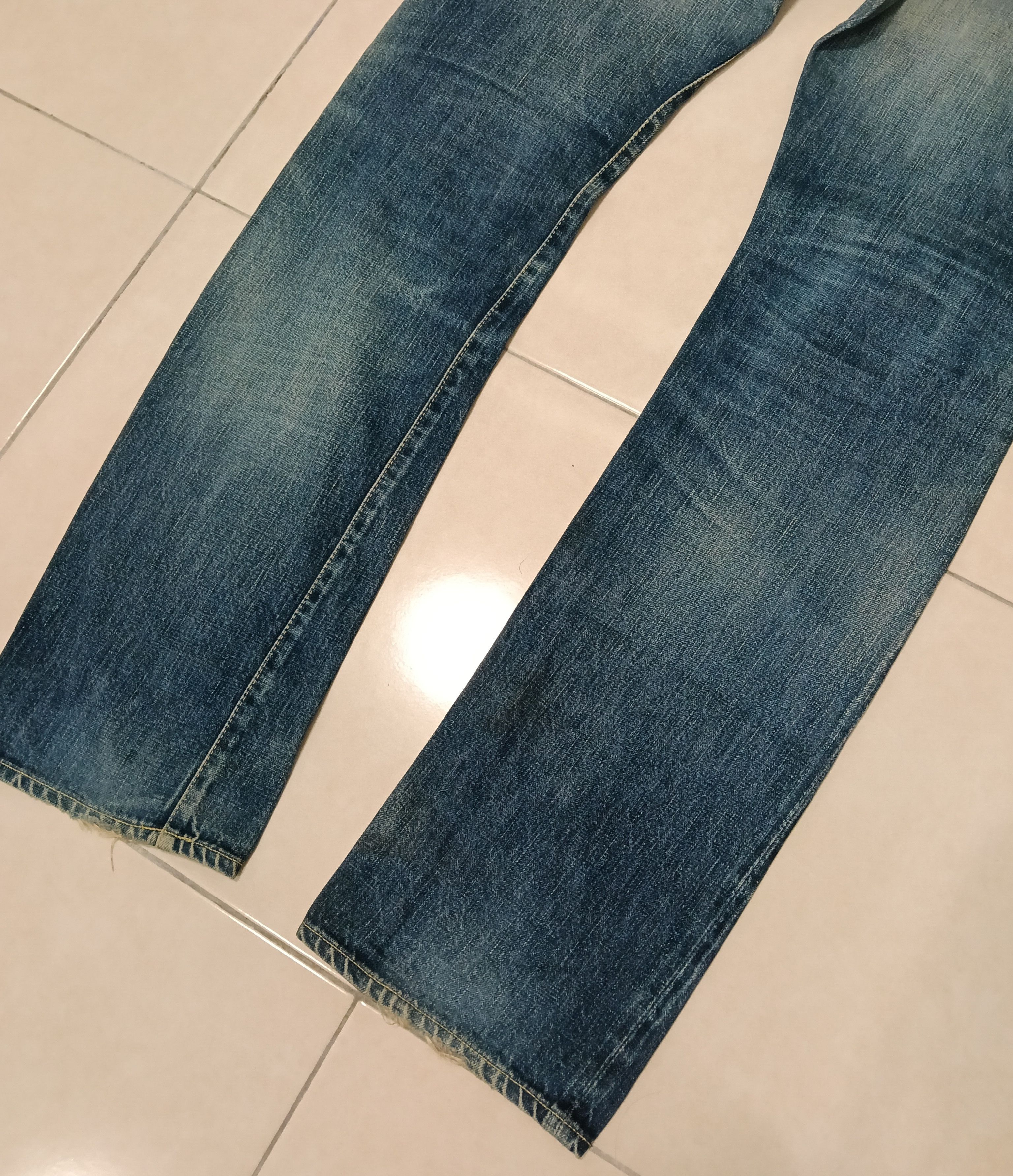 Blue Blue Japan 💥Flared Tabloid News Selvedge Japanese Denim💥💥 Size US 34 / EU 50 - 8 Thumbnail