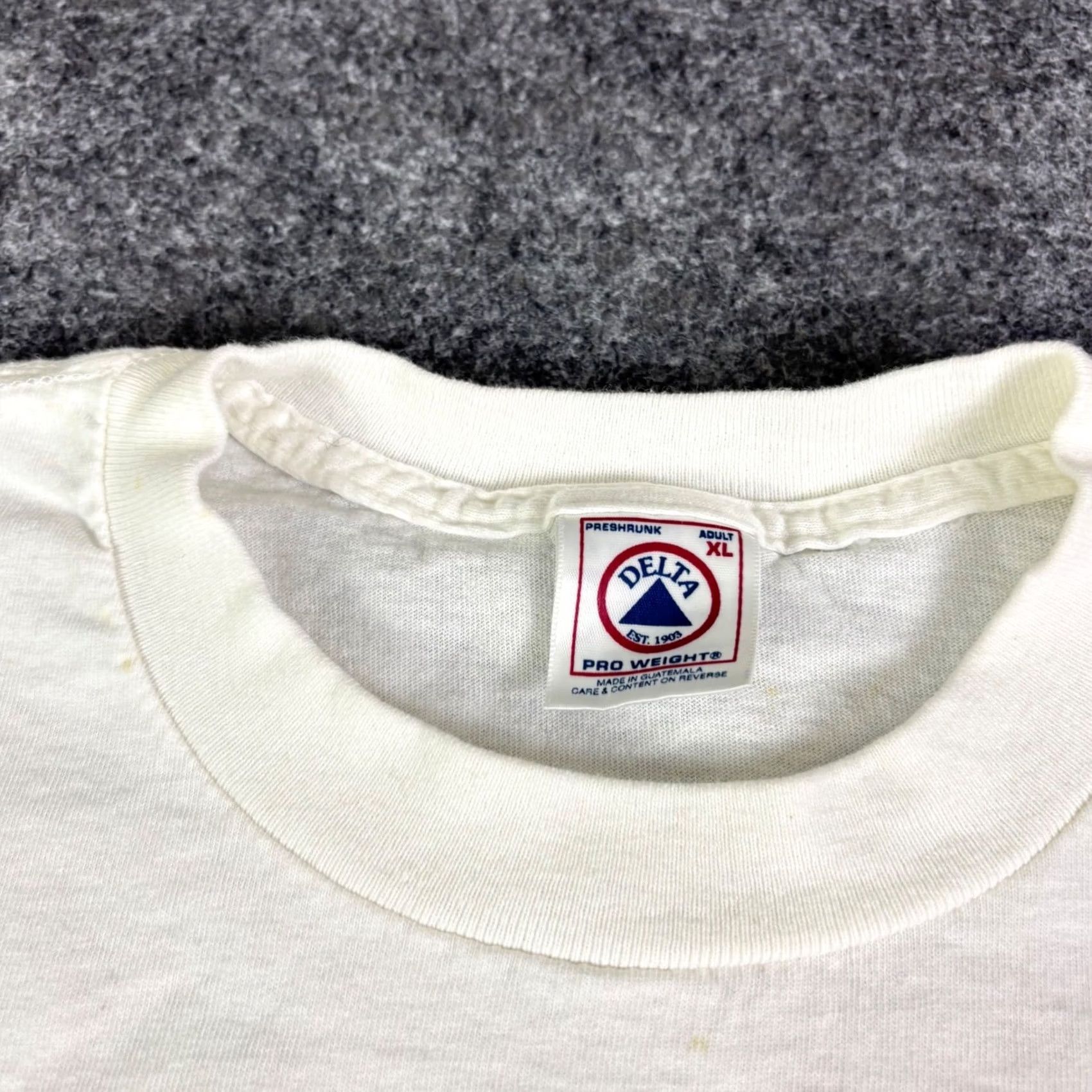 Delta VINTAGE 1990s Baltimore Blood Drive Shirt Mens XL White Delta Pro Weight Grunge Graphic Tee Size US XL / EU 56 / 4 - 5 Thumbnail