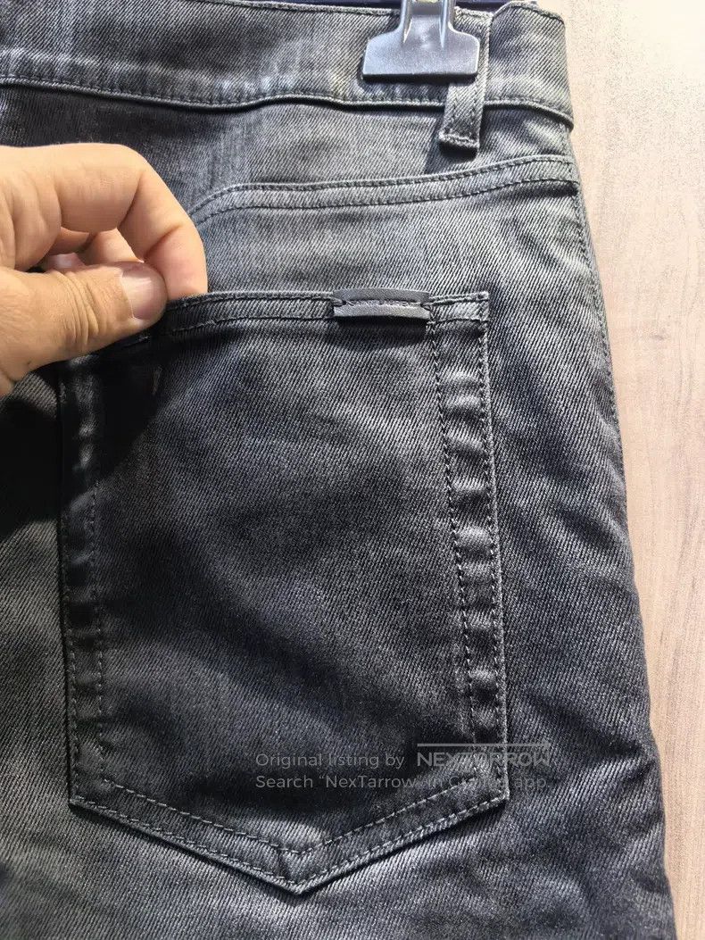 Saint Laurent Paris Saint Laurent Paris Men's knee patch leather zipper denim Size US 29 - 3 Thumbnail