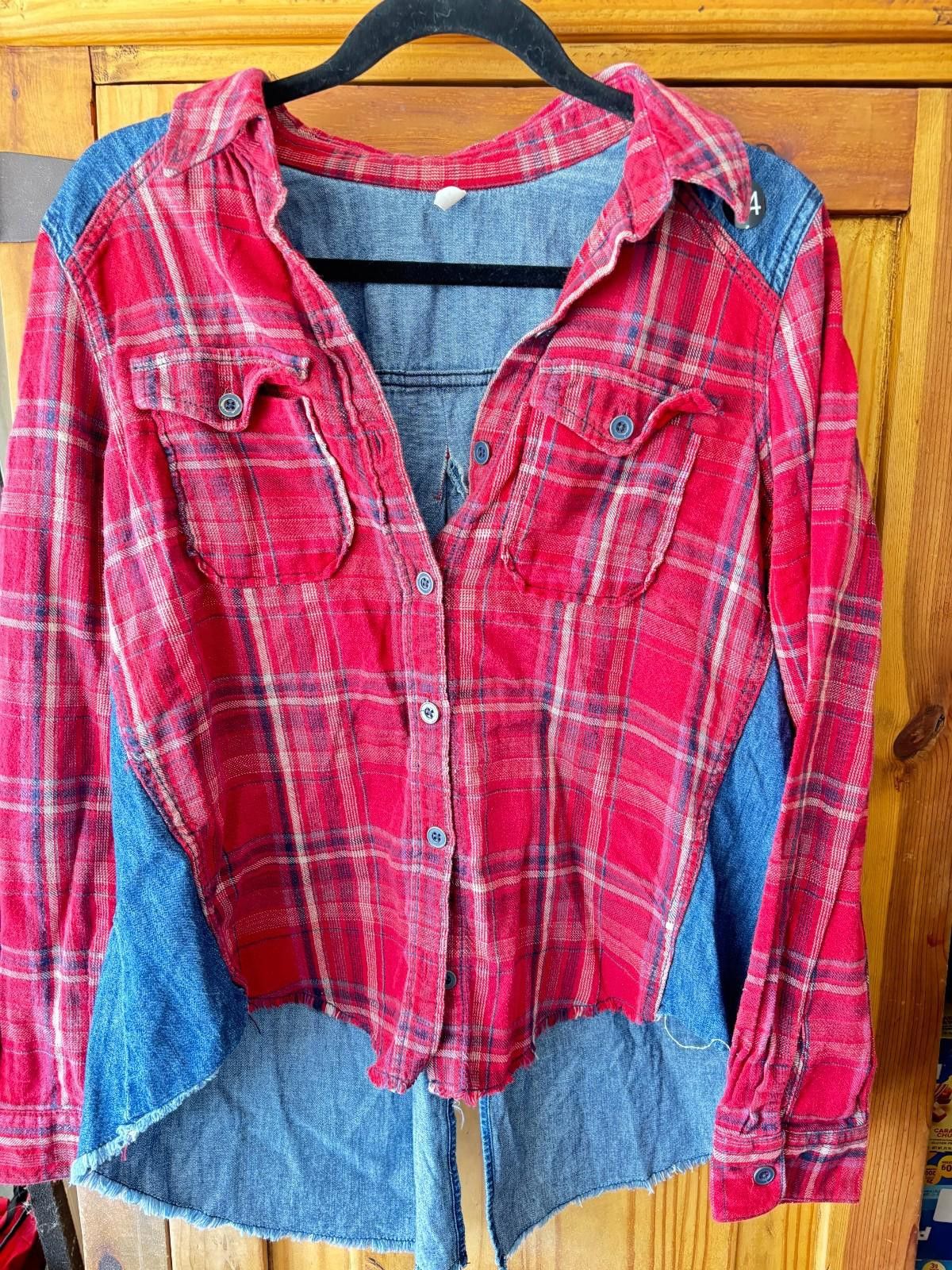 Free People Womens Free People flanel shirt size small #201 Size S / US 4 / IT 40 - 1 Thumbnail