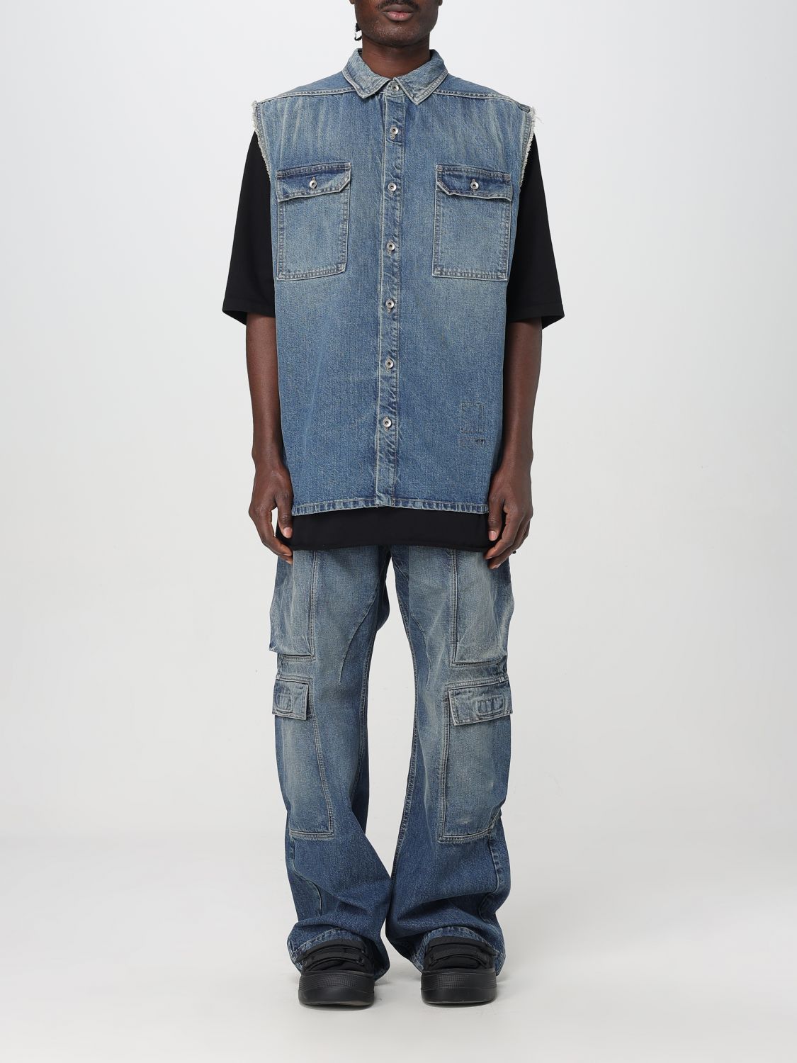 Rick Owens Drkshdw Rick Owens Drkshdw Jacket Men Indigo Size US S / EU 44-46 / 1 - 1 Thumbnail