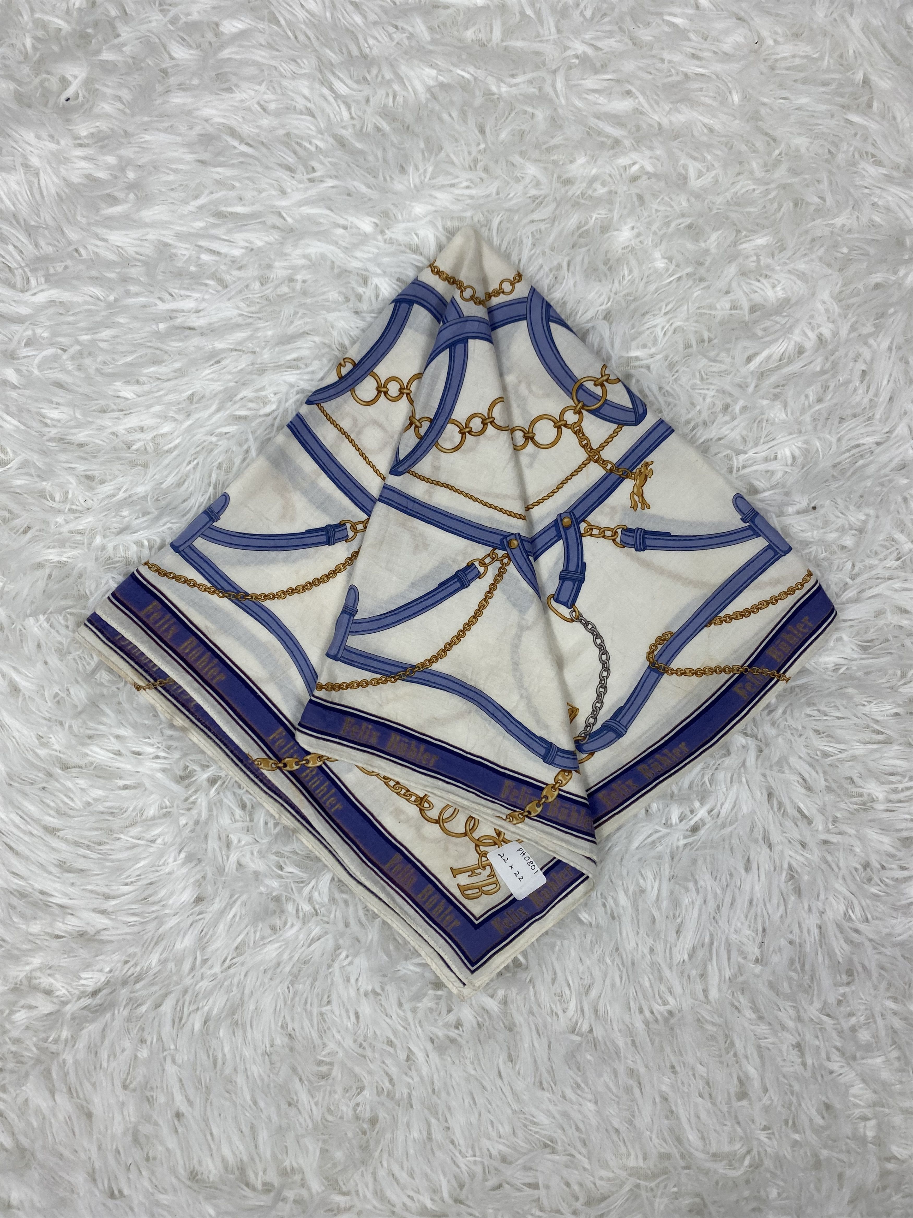 Designer × Vintage Vintage Felix Bohler Handkerchief Neckerchief PH0801 Size ONE SIZE - 1 Thumbnail