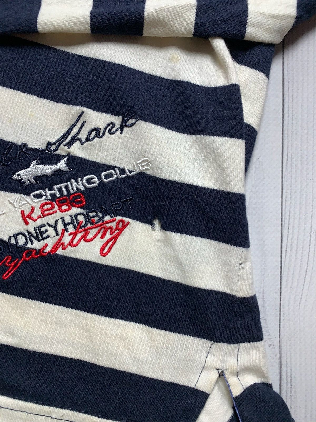 Paul & Shark × Vintage Vintage Paul Shark striped jersey rugby size M/L Size US M / EU 48-50 / 2 - 3 Thumbnail