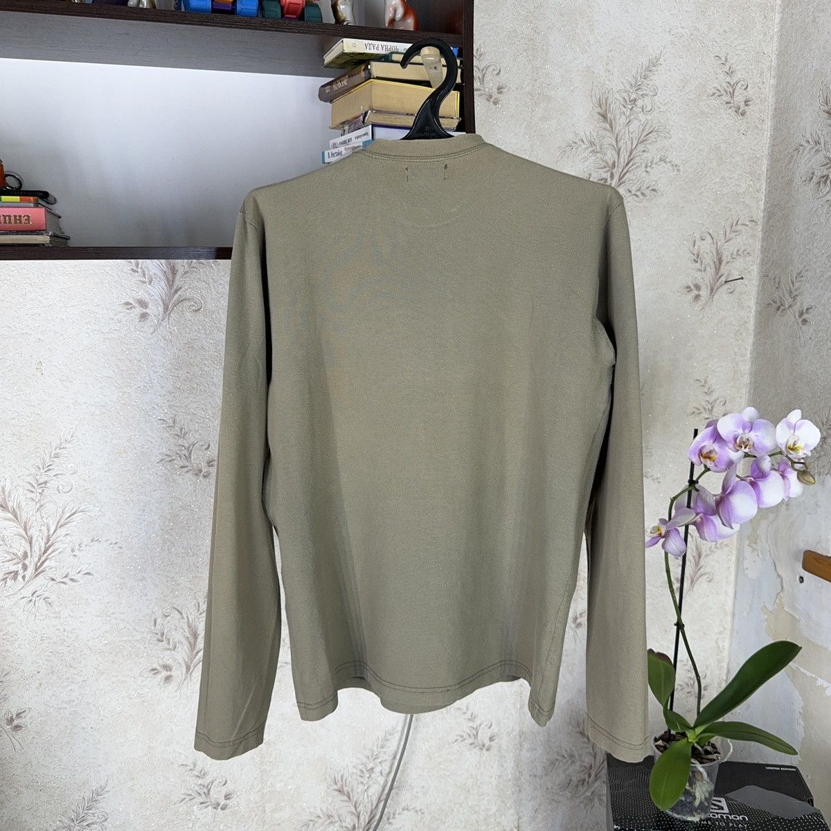 Diesel Vintage Diesel Longsleeve Archive Centre Khaki Avant Garde Size US L / EU 52-54 / 3 - 18 Thumbnail