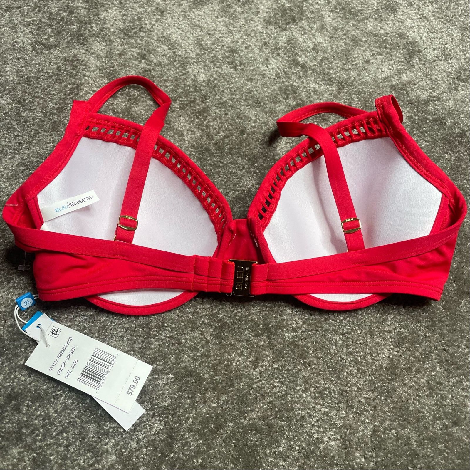 Other NWT $132 Bleu Rod Beattie Red Bikini Size ONE SIZE - 5 Thumbnail