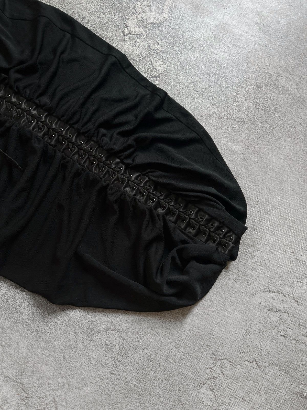 Dolce & Gabbana Dolce & Gabbana Ruched Corset Lace Up Adjustable Skirt Sz 38 Size 26" / US 2 / IT 38 - 2 Thumbnail