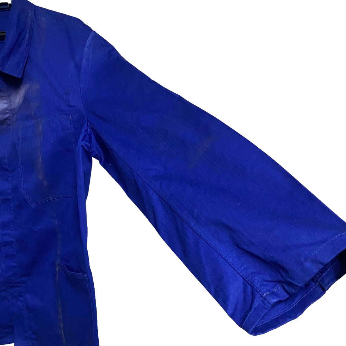 Le Laboureur Vintage 60s Sanfor French Worker Chore Jacket Sunfaded Hbt Size US XL / EU 56 / 4 - 6 Thumbnail