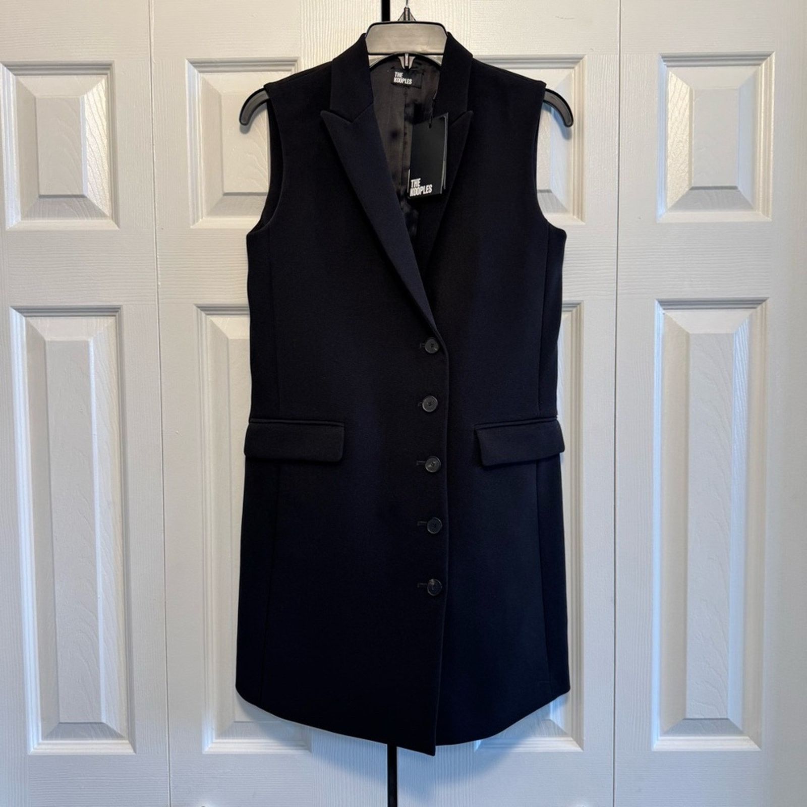 The Kooples NWT! The Kooples Black Tailored Jacket Dress, Size 1 (US S) Size S / US 4 / IT 40 - 2 Thumbnail