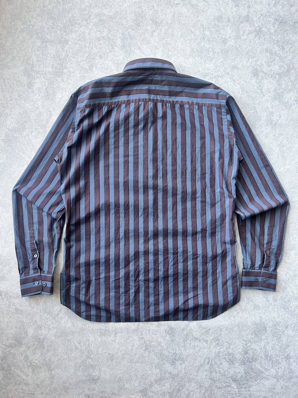 Burberry Burberry Buttop Up Long Sleeve Stripped Shirt Size US M / EU 48-50 / 2 - 6 Thumbnail