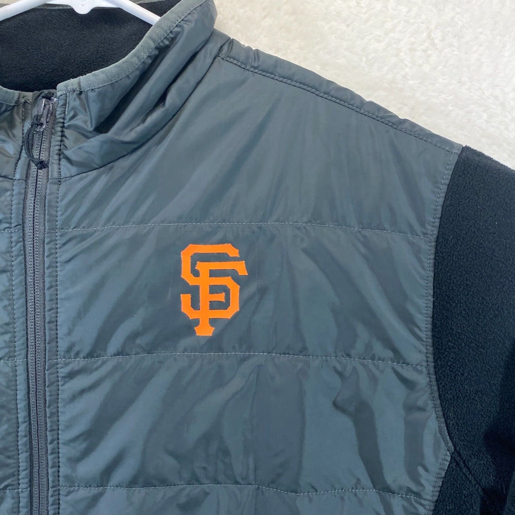 Vintage VINTAGE San Francisco Giants Columbia Mens 2XL Fleece Jacket Omni Heat Pockets Black Orange Size US XXL / EU 58 / 5 - 5 Thumbnail