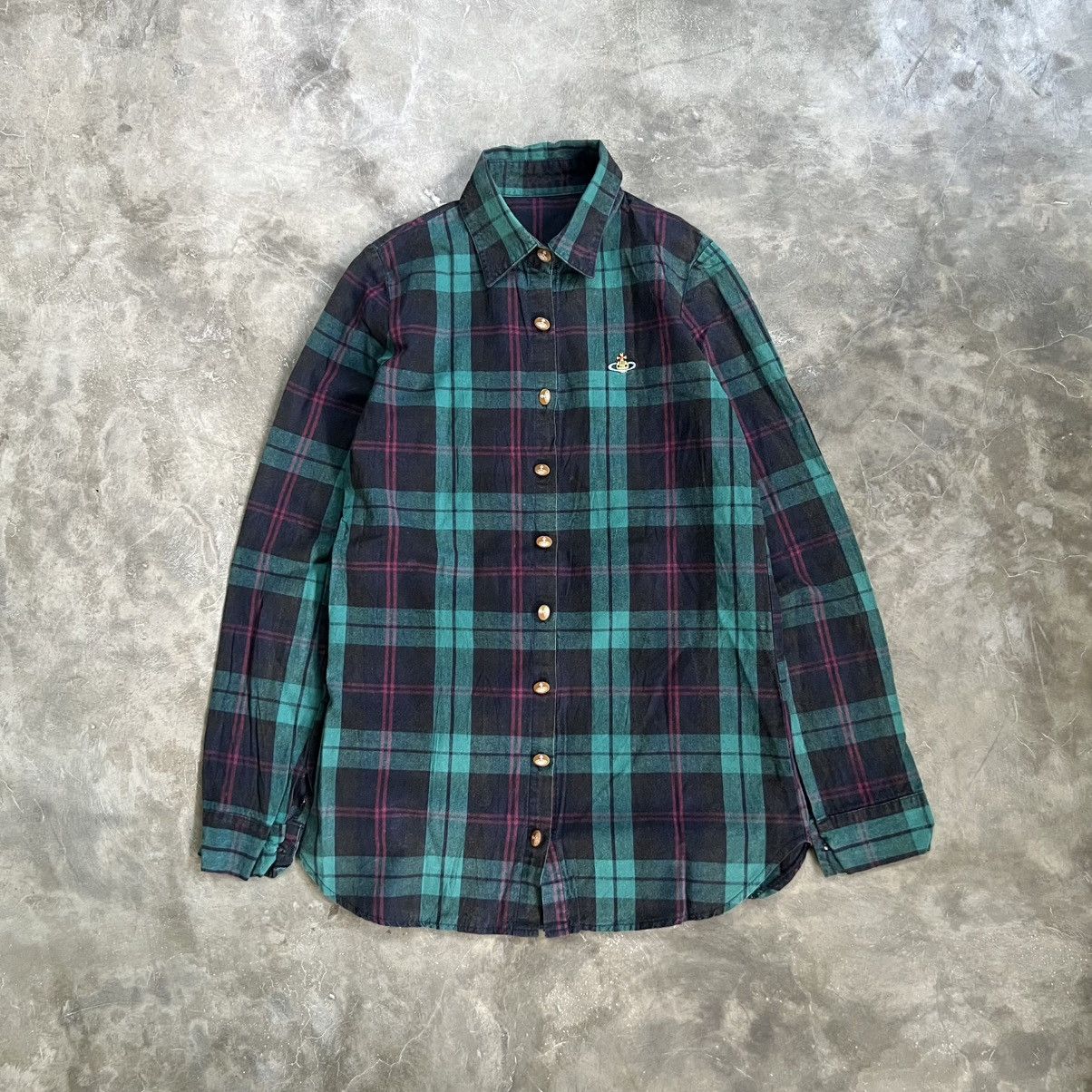 Vivienne Westwood Vivienne Westwood Plaid Shirt Size S / US 4 / IT 40 - 1 Thumbnail