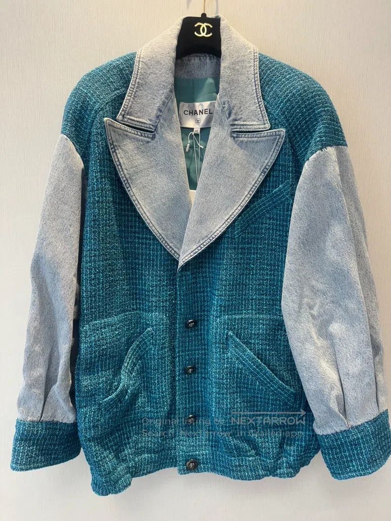 Chanel Chanel 22 Spring and Summer Blue Denim jacket Size S / US 4 / IT 40 - 1 Thumbnail