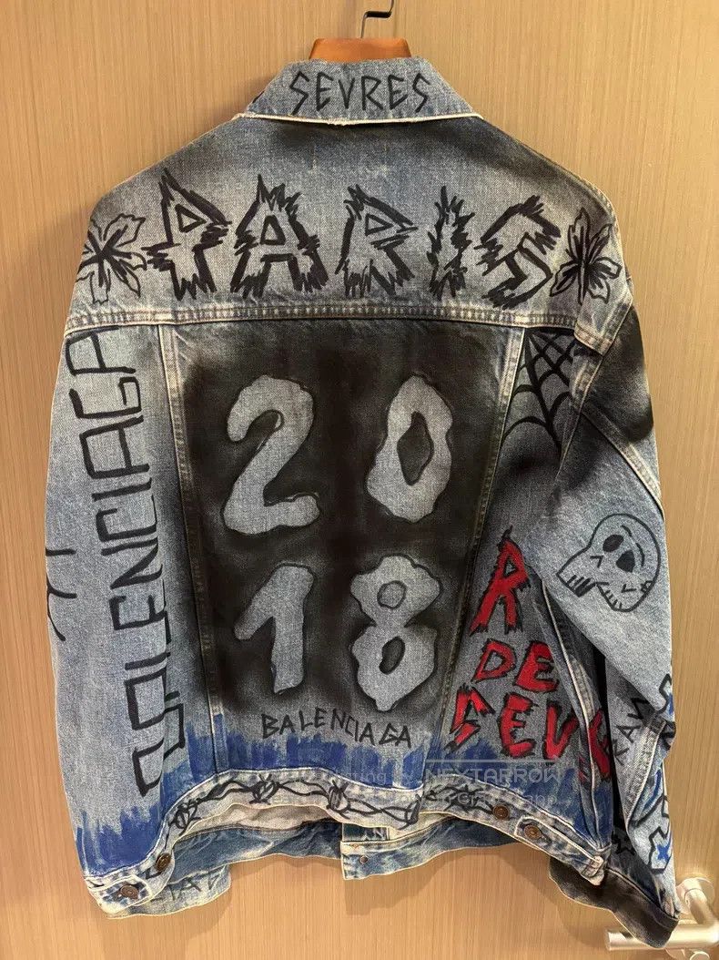 Balenciaga Balenciaga Denim Jacket Size US M / EU 48-50 / 2 - 2 Thumbnail